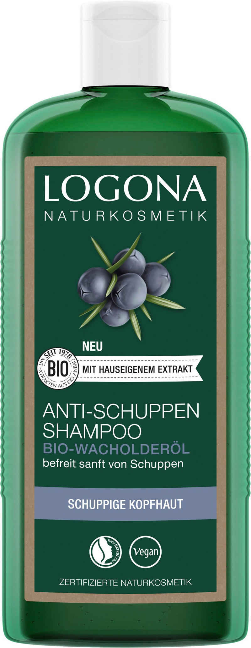 LOGONA Haarshampoo Logona Anti-Schuppen Shampoo Bio-Wacholder