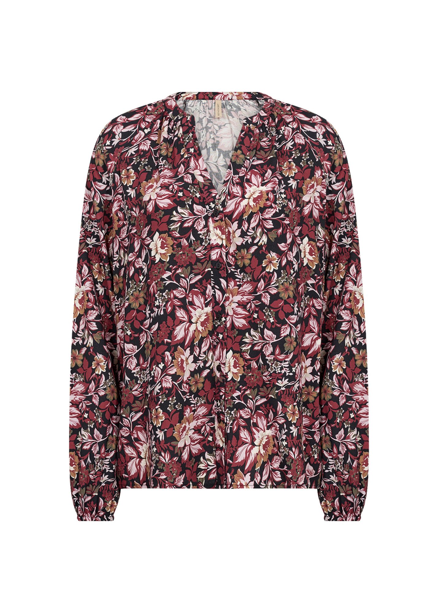 soyaconcept Langarmshirt SC-HALBIN-AOP 1 4495C 4495C MADDER B