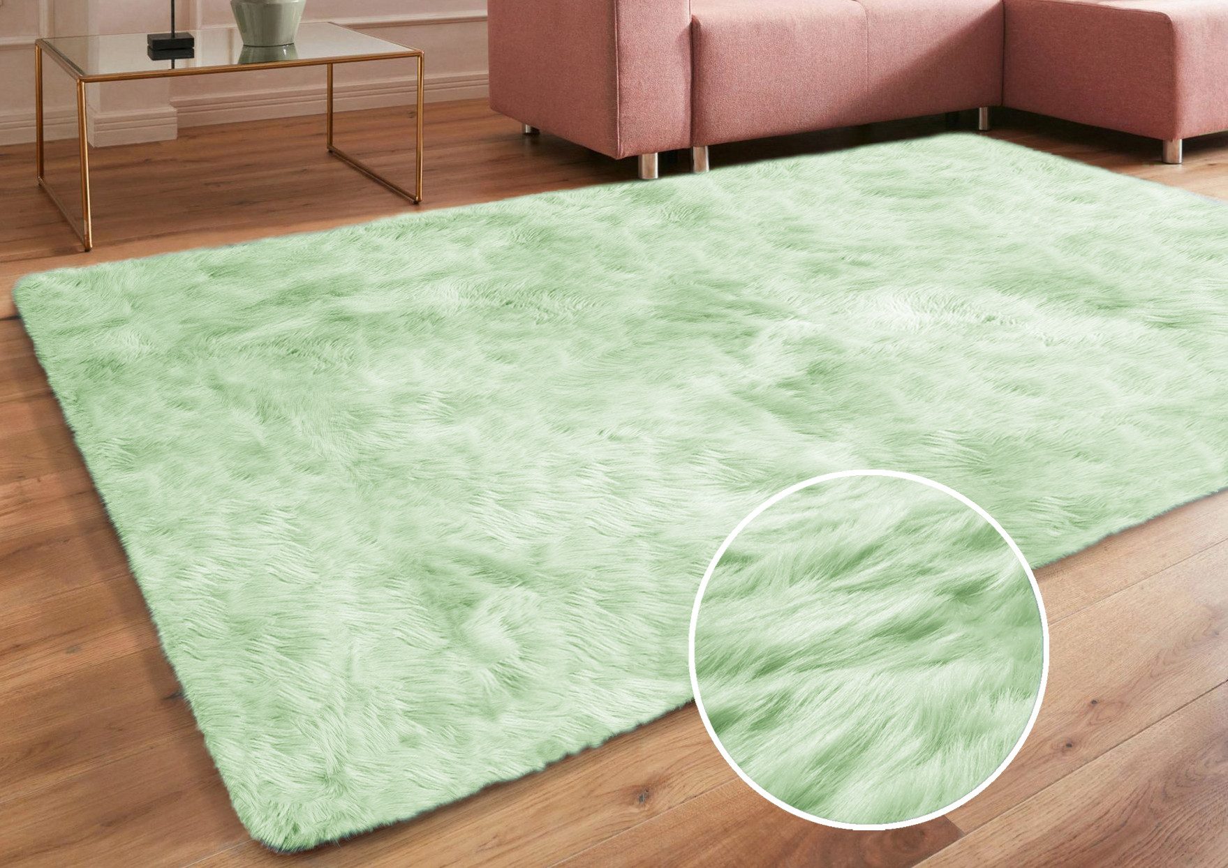 my home Hochflor-Teppich Valeria, Fellteppich, kuschelig, flauschig, rechte günstig online kaufen