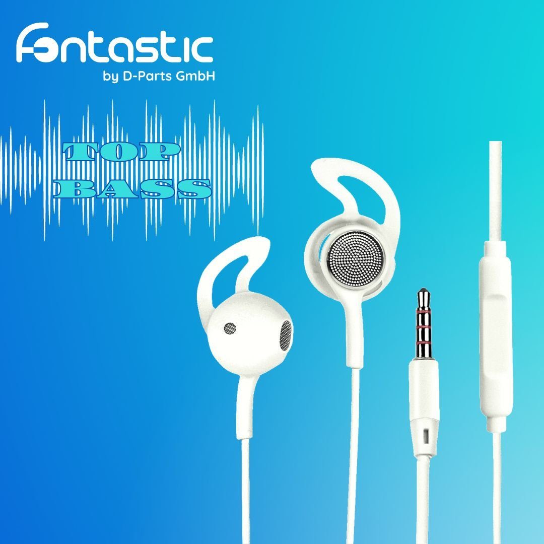 fontastic Stereo Headset L180 wh Kopfhörer (180cm Kabel)