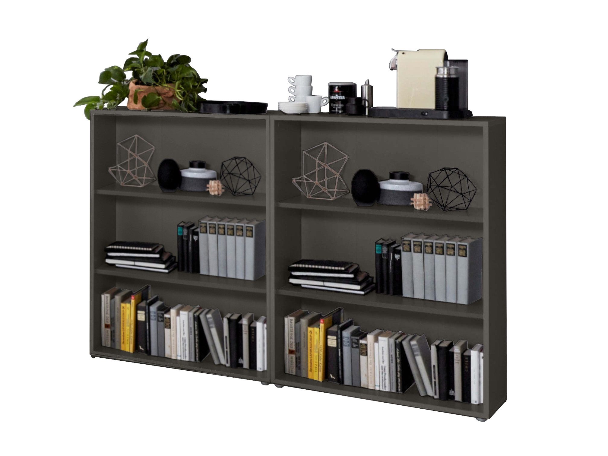 moebel-dich-auf Aktenregal TABOR 1 niedrig, Ordnerregal 6 Fächer ideal für DIN A4 Ordner, Made in Germany
