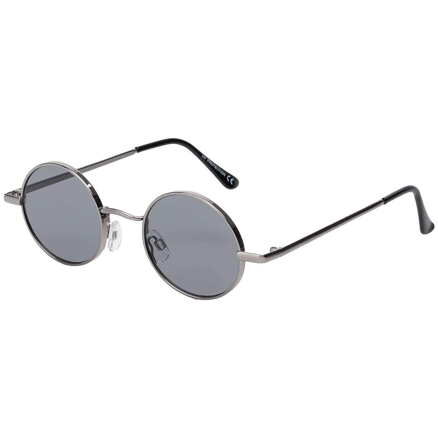 BEZLIT Eyewear Retrosonnenbrille Rund Form Designer Herren Sonnenbrille (1-St) mit Grau, Schwarz und Braunen Linsen