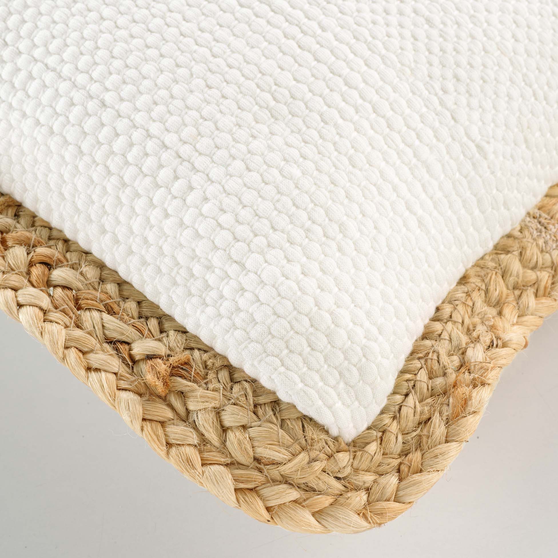 Douceur d'intérieur Dekokissen Dekoratives Kissen mit Jute, 30 x 50 cm – Bild 2 von 4