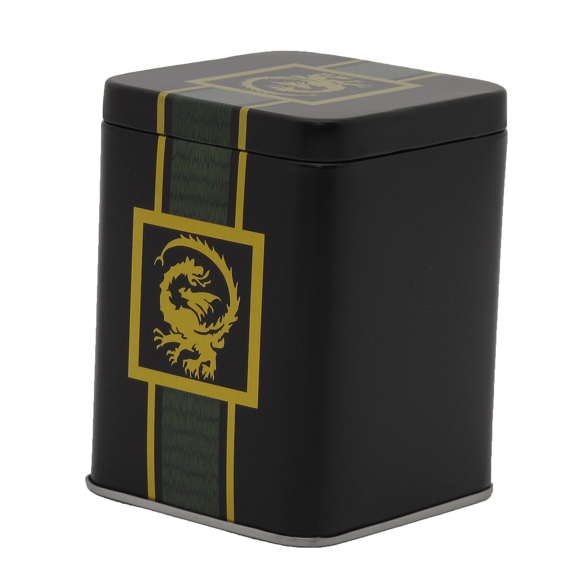 Markenwarenshop-Style Vorratsdose Auswahl Teedose Dose Metall 7,5x7,5x10cm Art: Drache