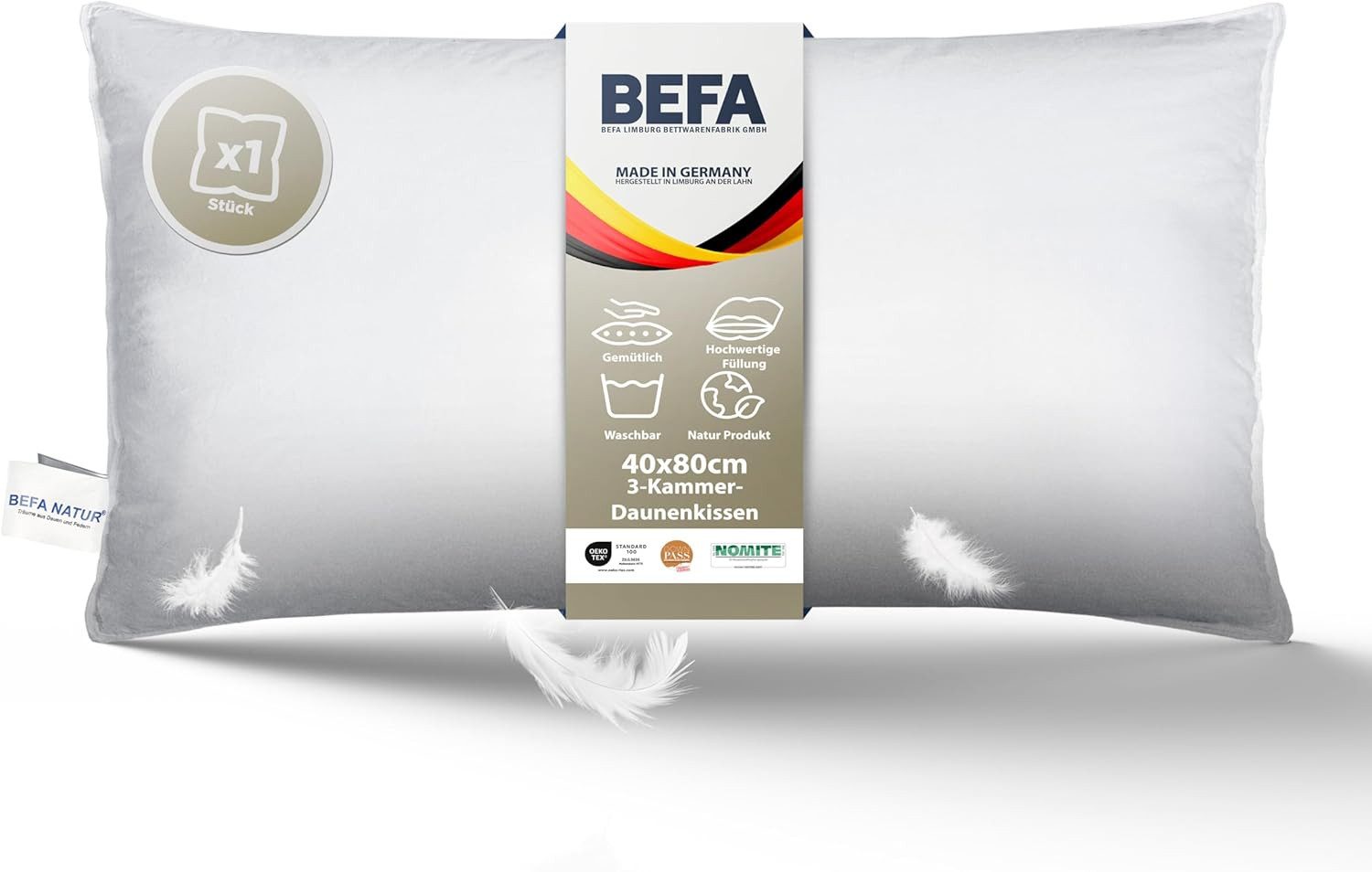 BEFA NATUR 3-Kammer-Kopfkissen "Träum süß" kuschelweiches günstig online kaufen