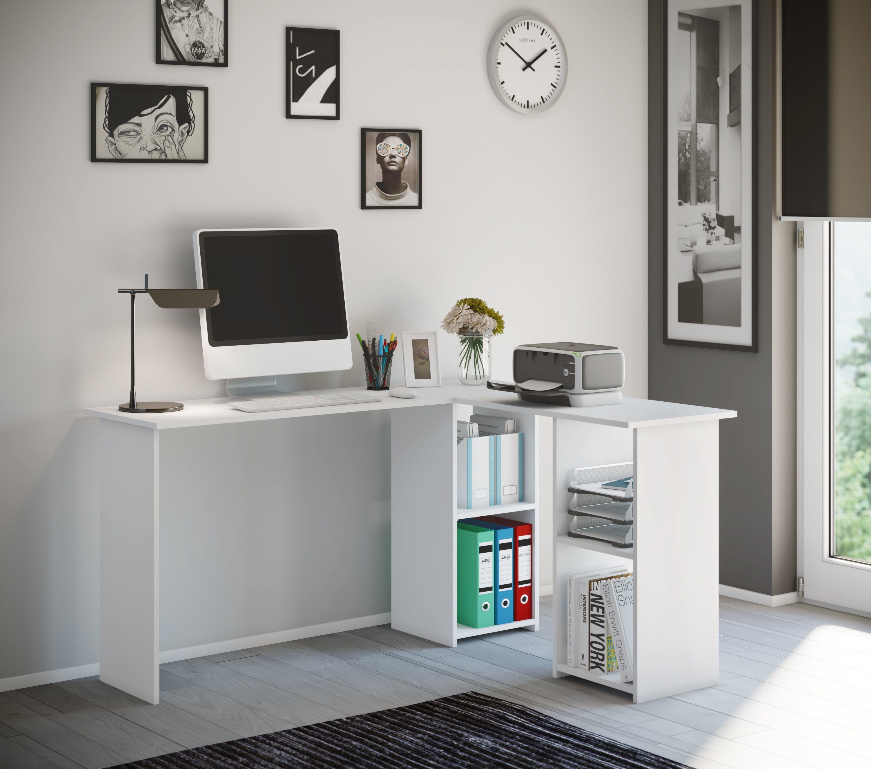 VCM Schreibtisch Holz Eckschreibtisch Schreibtisch Bürotisch günstig online kaufen
