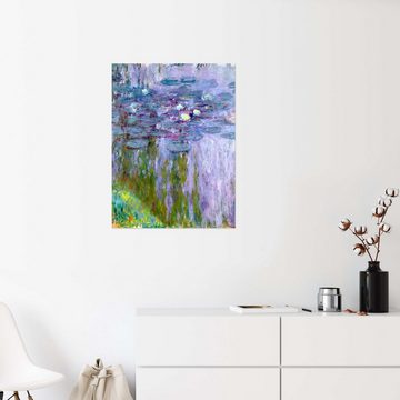 Posterlounge Wandfolie Claude Monet, Seerosen III, Wohnzimmer Malerei