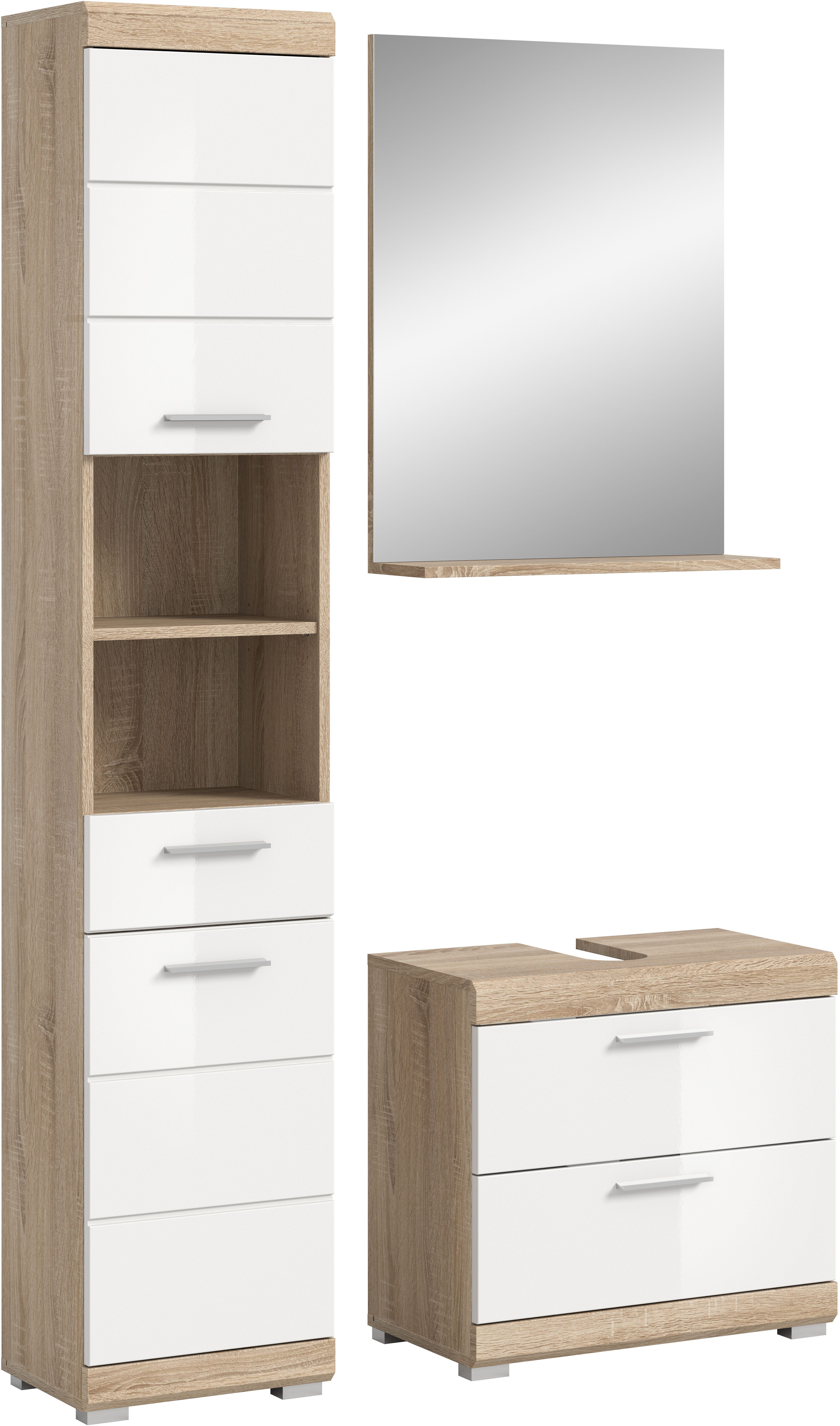 welltime Badmöbel-Set Siena, 3 teilig, bestehend aus:, (Set, 3-St., TOPSELL günstig online kaufen