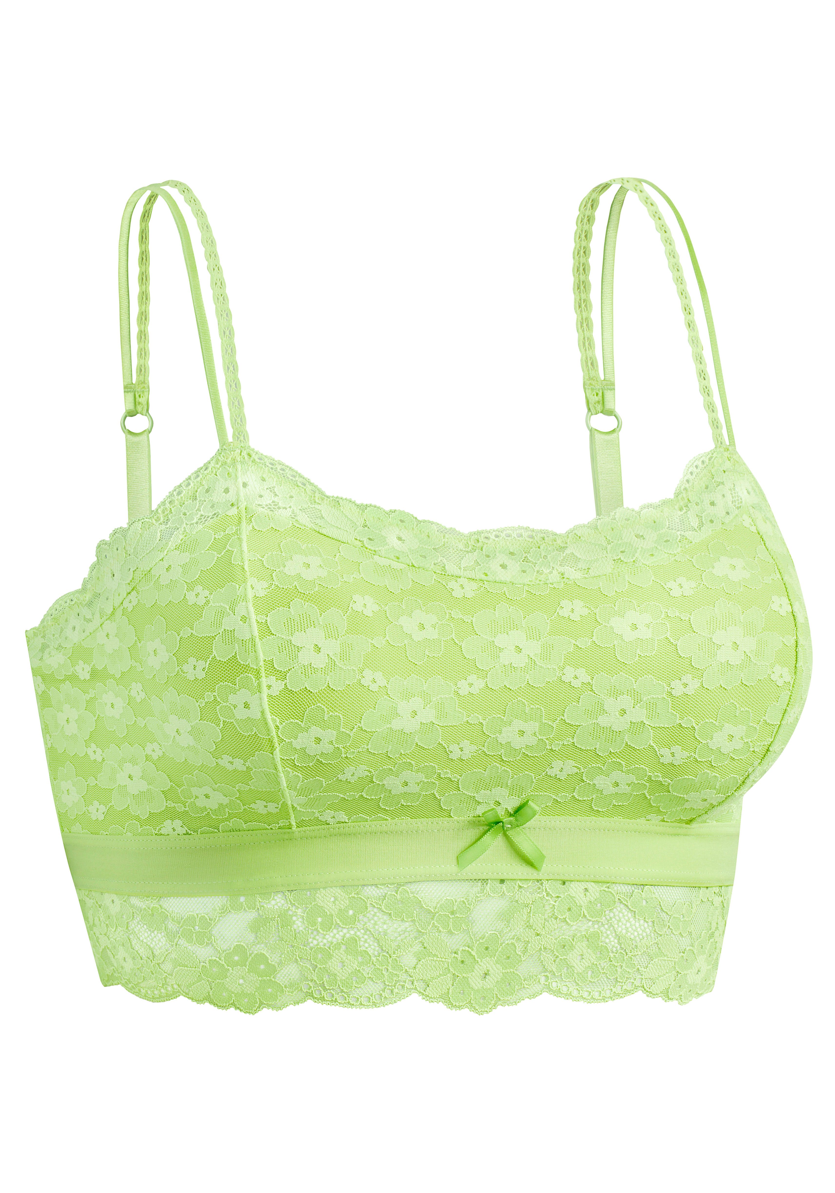 Vivance by Lascana Bralette-BH Anisa aus blumiger Spitze in leichter Longform, sexy Dessous