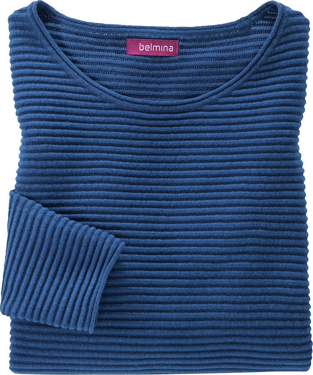 belmina Strickpullover Hochwertiger Baumwoll-Strick