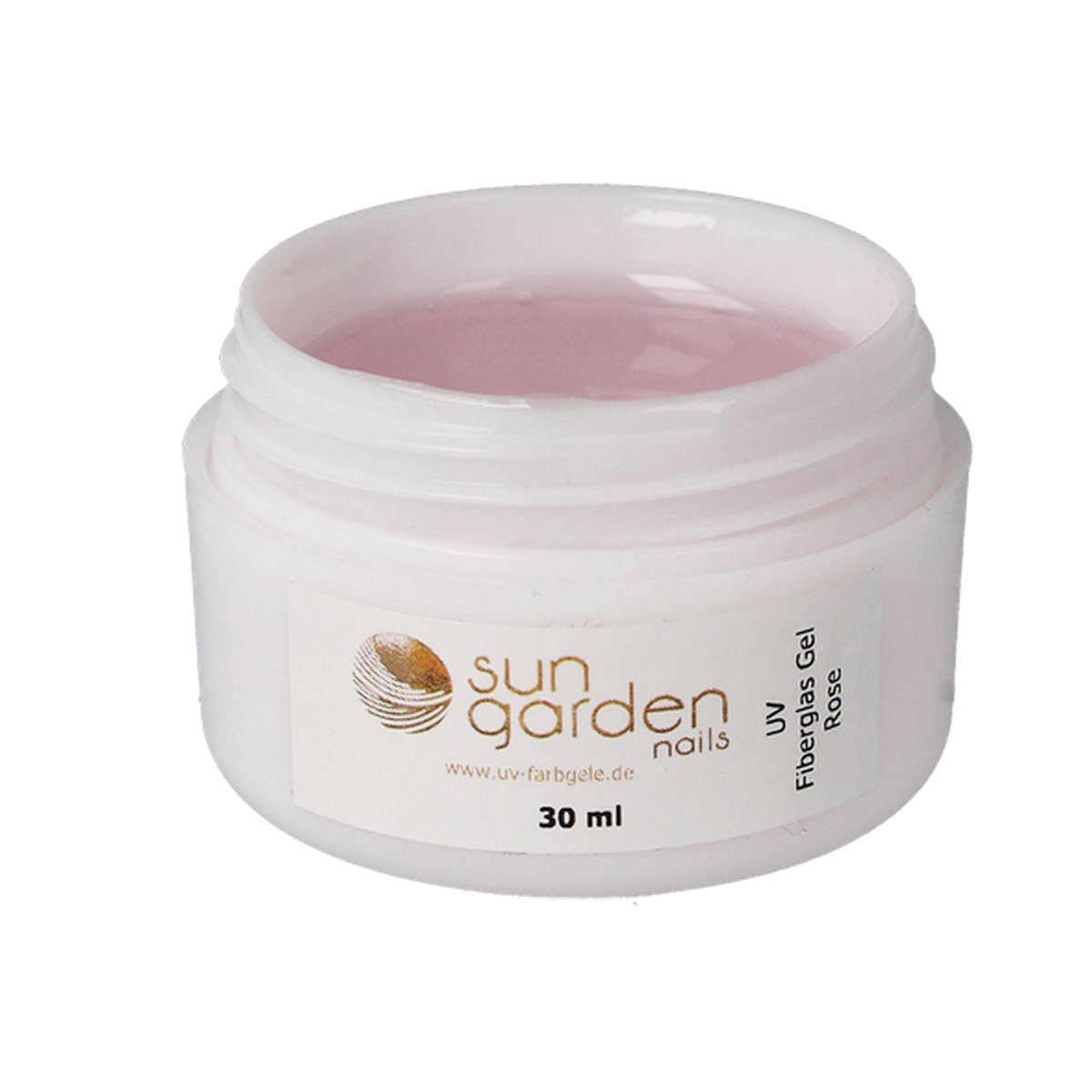 Sun Garden Nails Nagellack 2 x 30 ml UV Fiberglas Gel Rosé-Klar