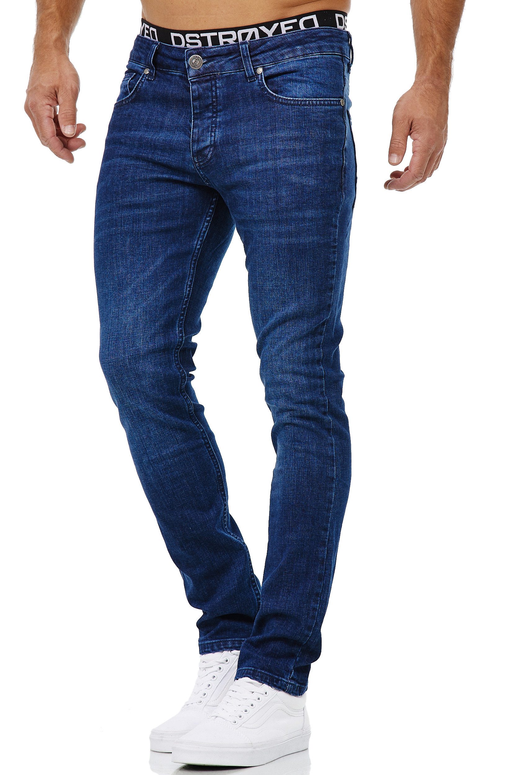 MERISH Slim-fit-Jeans MERISH Jeans Herren Slim Fit Jeanshose Stretch Designer Hose Denim