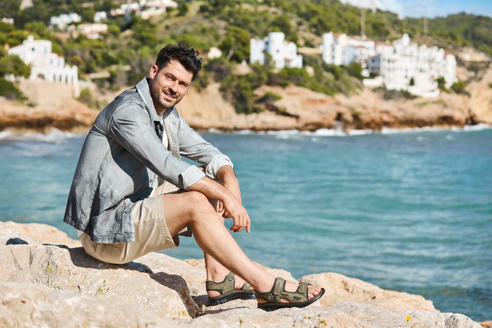 Rieker Sandale Sommerschuh, Klettschuh, Outdoorsandale, in Trekking-Optik