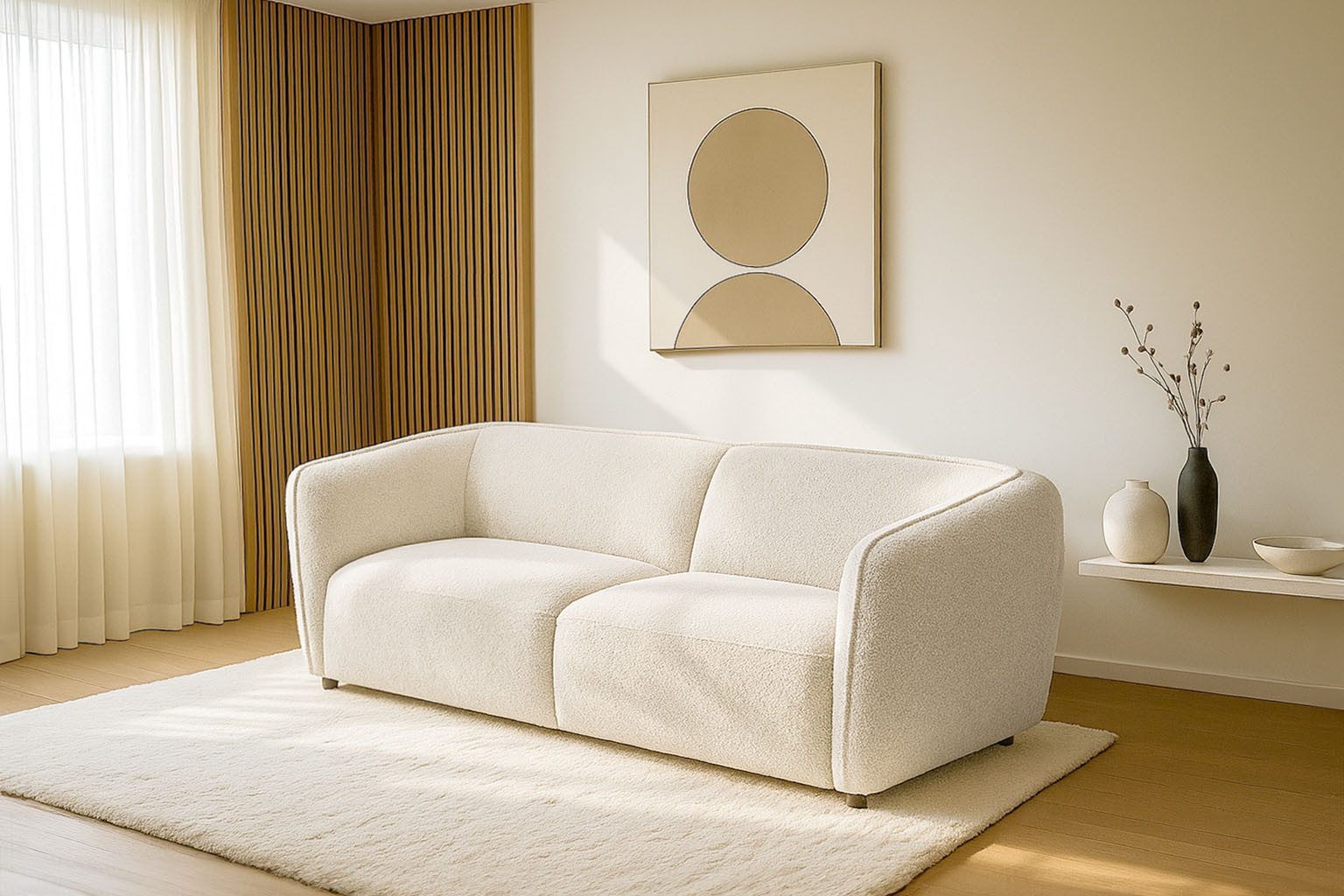 Home affaire 3-Sitzer Ostrup, schlichtes modernes Design, in verschiedenen Farben