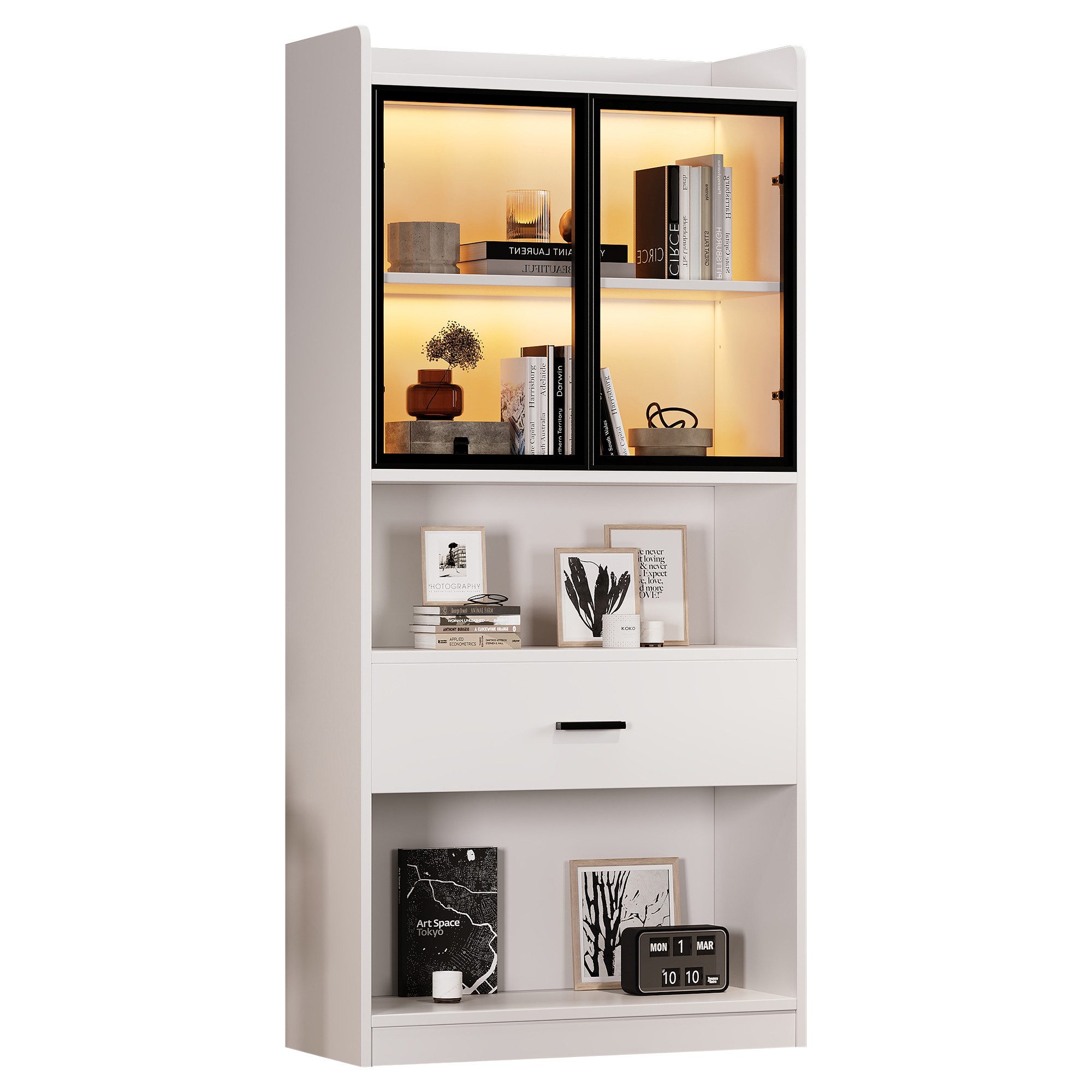 REDOM Vitrine Sammlerstücke Schrank Display Regal günstig online kaufen