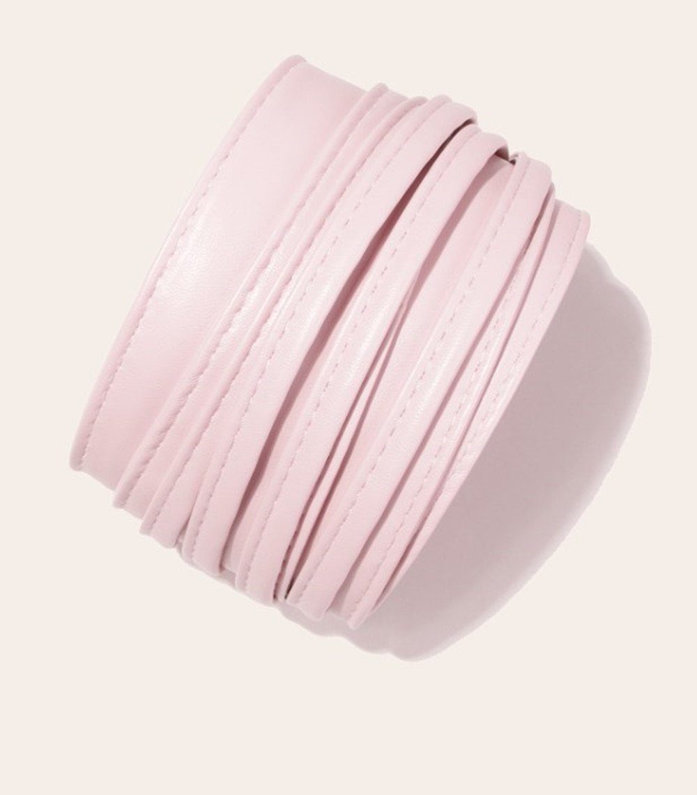 XDeer Taillengürtel Taillengürtel zum pink Taillengürtel Binden,Damen aus weicher gürtel Ledernachbildun(Boho-Stil)