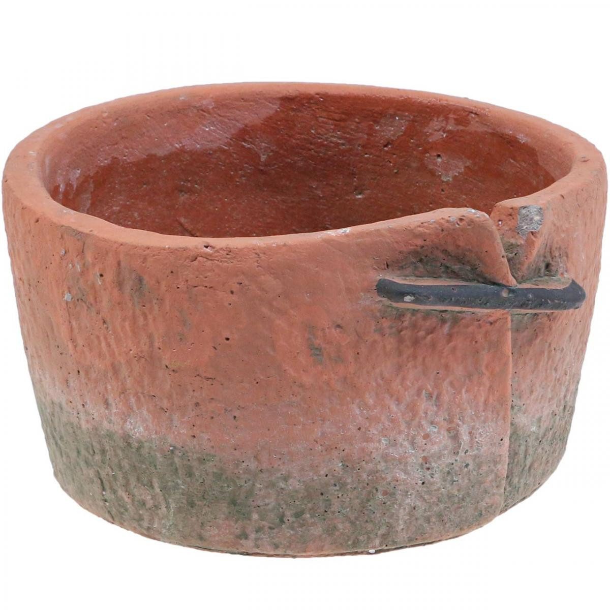 Viana Übertopf Beton Blumentopf Terracotta Übertopf Deko Pflanzgefäß 18,5cm