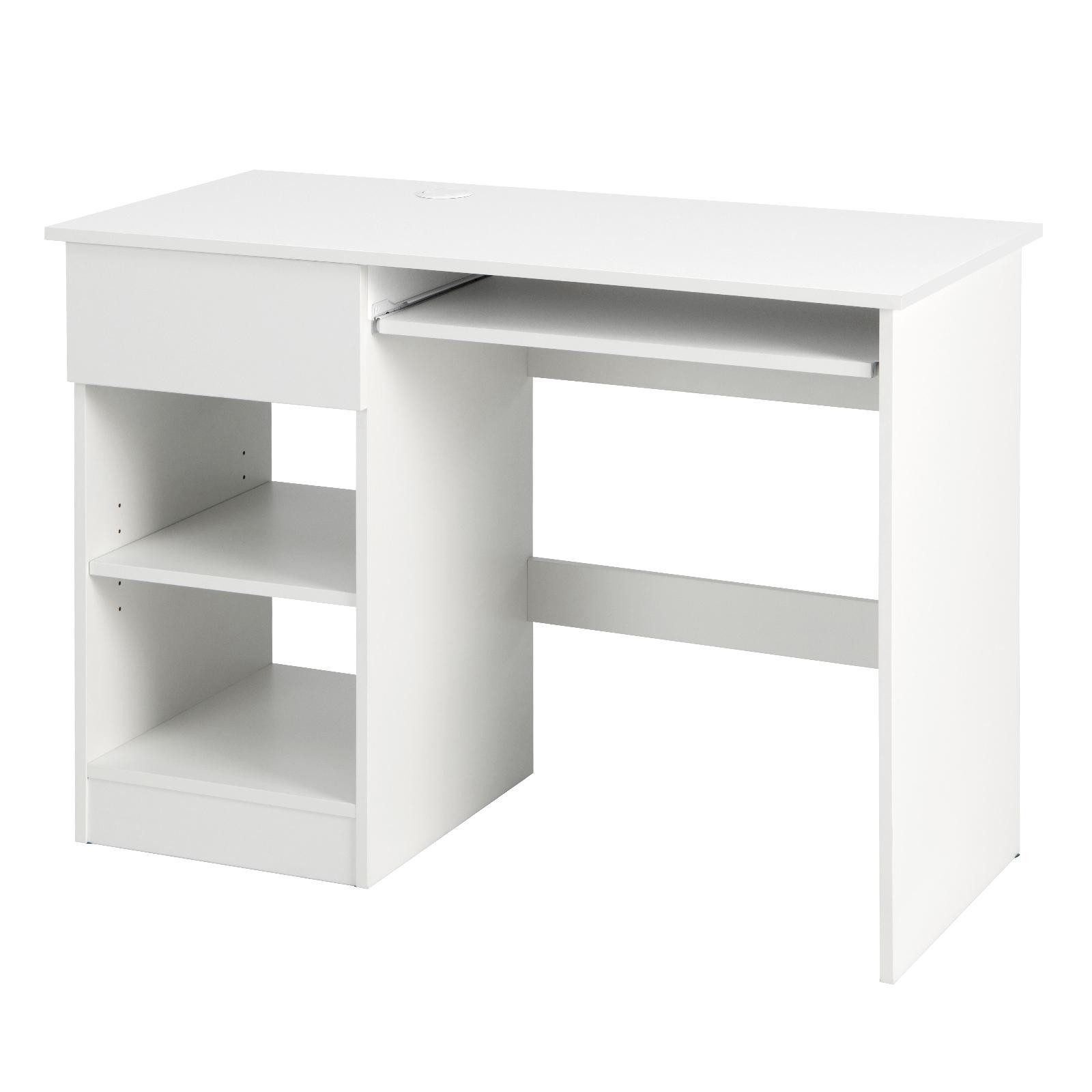 KOMFOTTEU Computertisch PC-Schreibtisch, verstellbarer Ablage