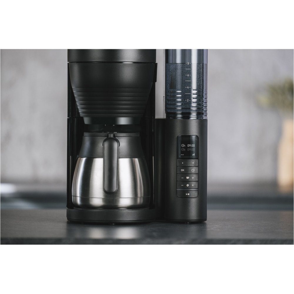 Mahlwerk - mit schwarz Therm Filterkaffeemaschine - AromaFresh Melitta Kaffeemaschine Pro