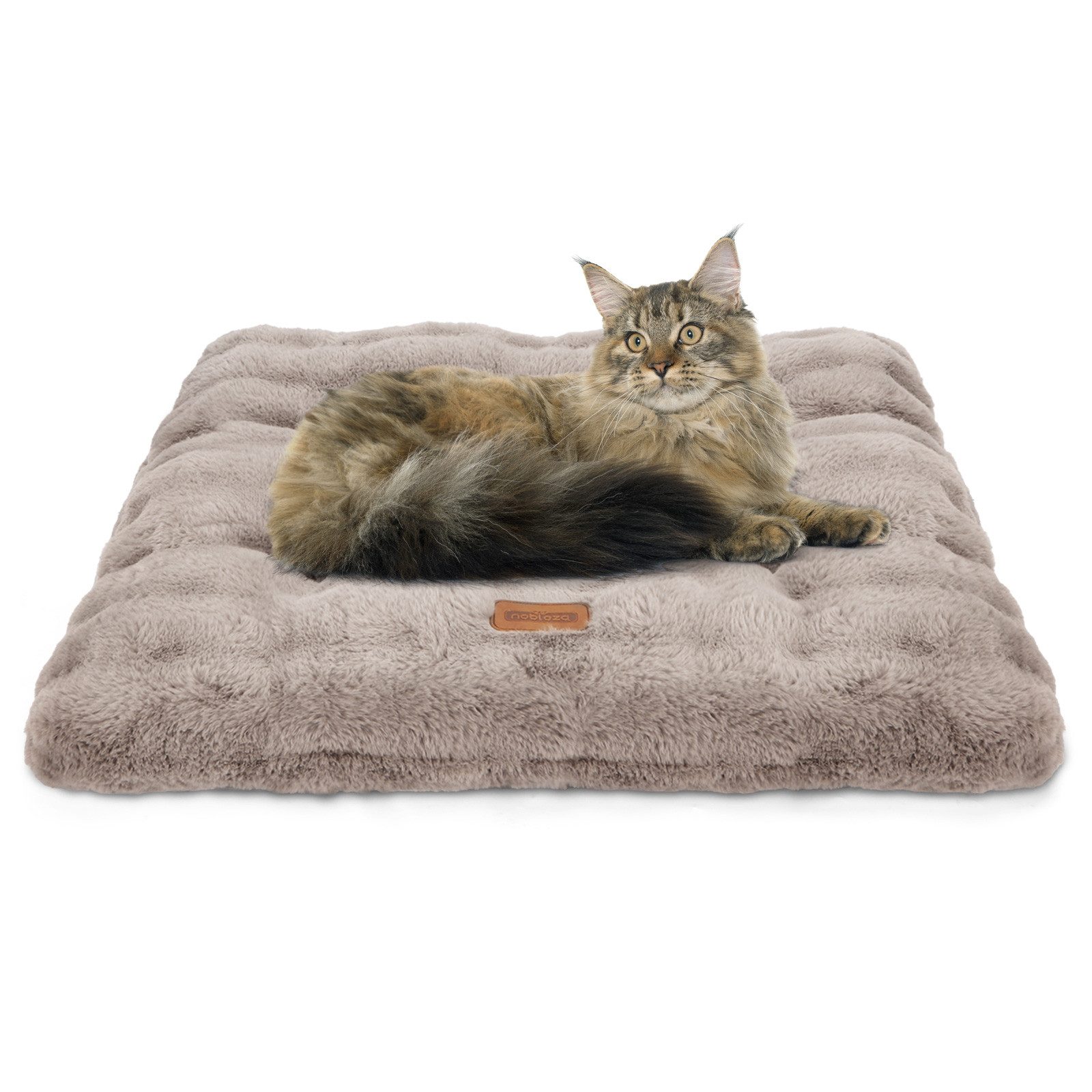 nobleza Tiermatratze Katzenbett Flauschig,Katzendecke für Katzen Waschbar Rutschfestes