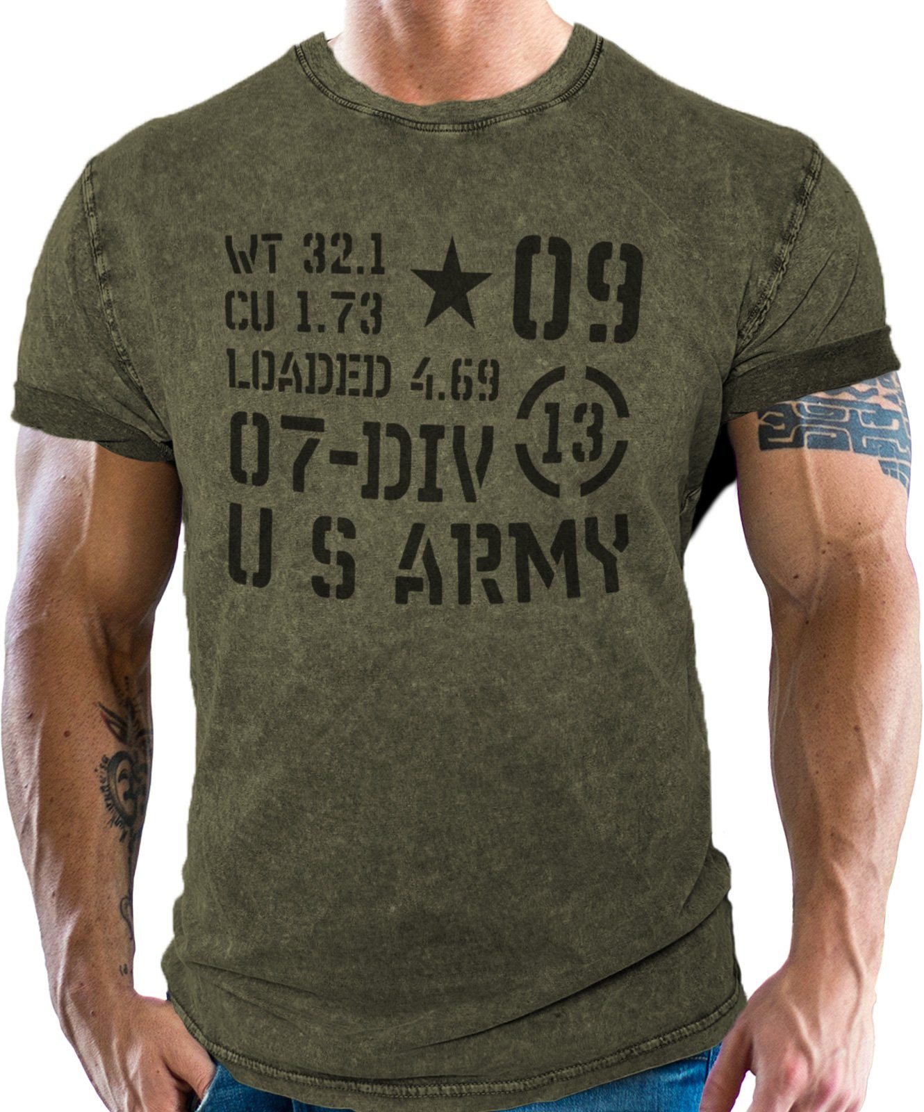 für T-Shirt Combat GASOLINE US Army Fans: BANDIT® 07-Div