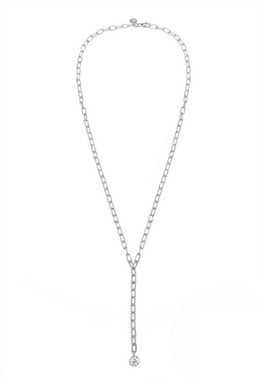 Elli Premium Collierkettchen Y-Kette Geo Trend Kristalle 925 Silber