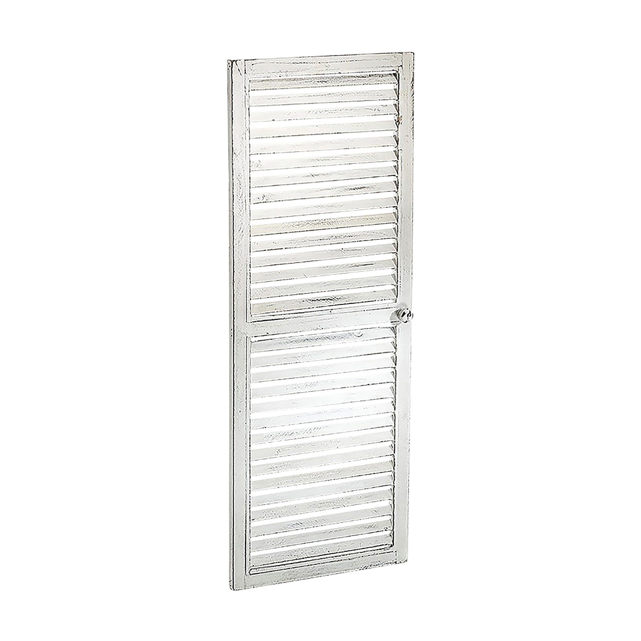 Kobolo Dekoobjekt Deko-Fensterladen white vintage - 35x90 cm, aus Holz