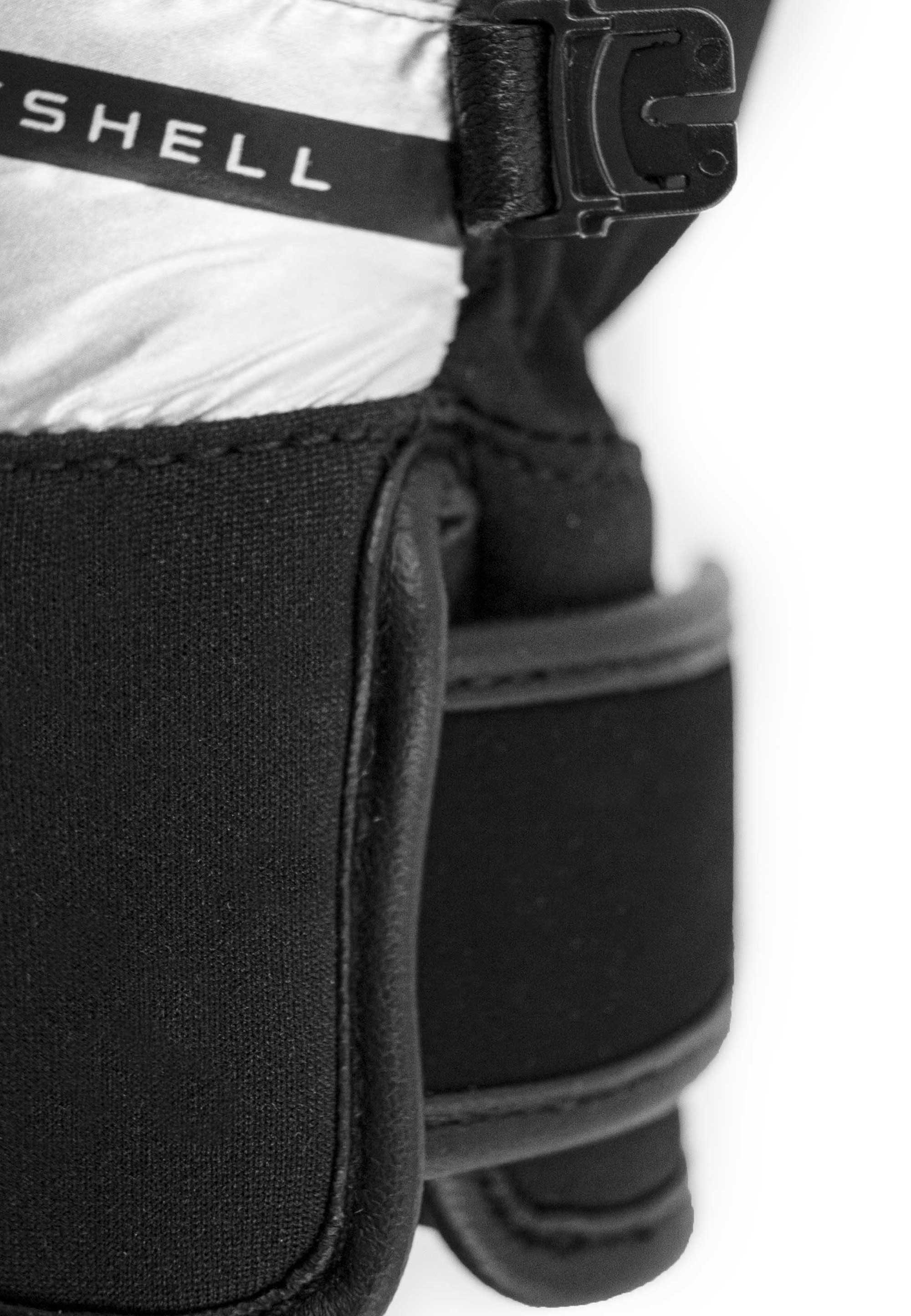 wasserdichtem STORMBLOXX™ Material Skihandschuhe Tessa schwarz-silberfarben aus Reusch und atmungsaktivem