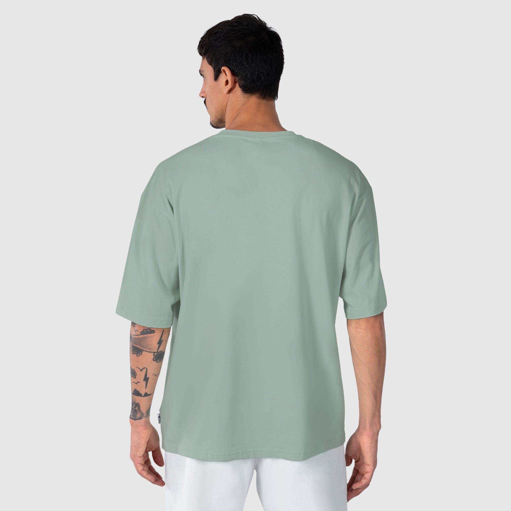 Smilodox T-Shirt Ronald Oversize, Baumwolle Khaki 100