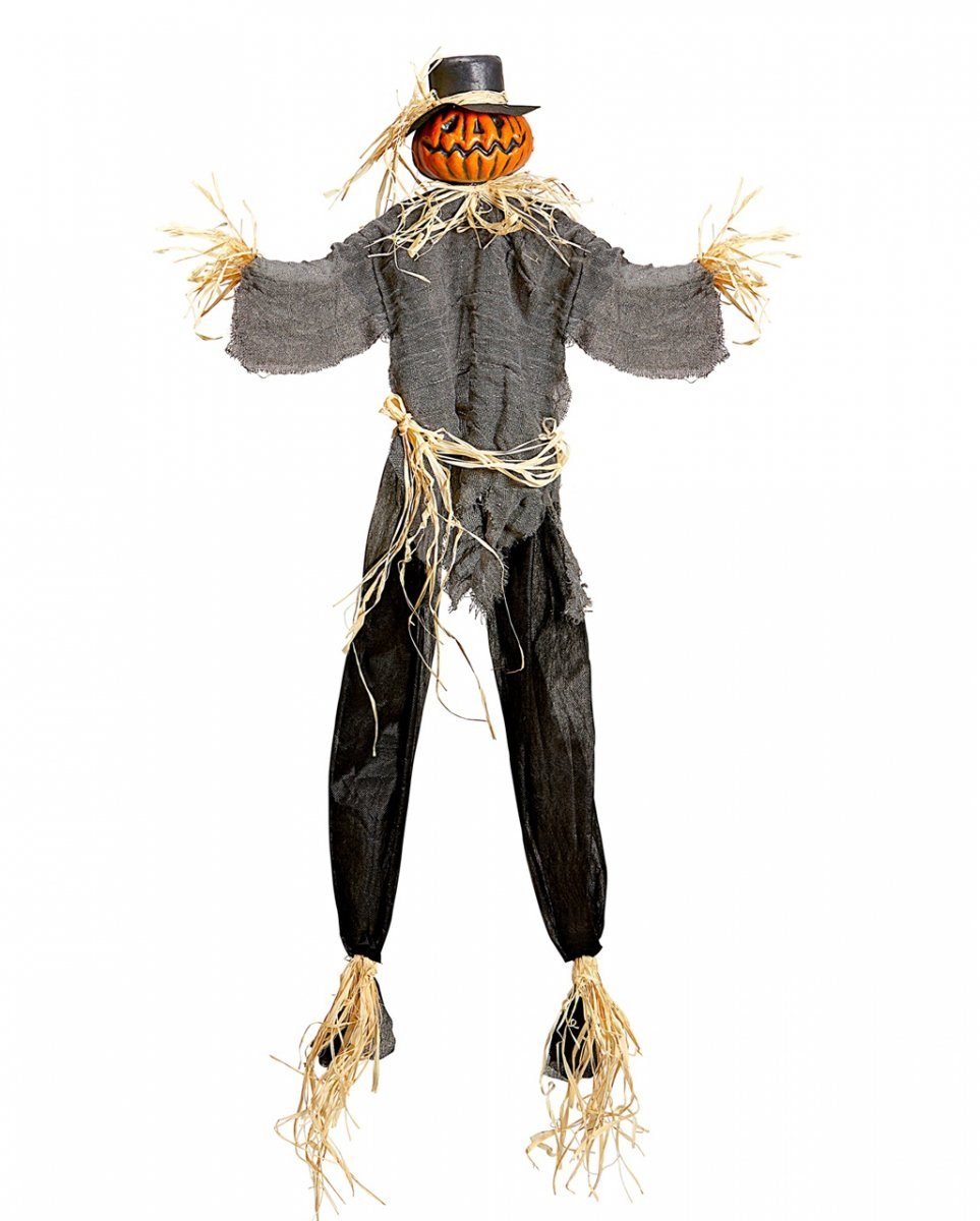 Horror-Shop Dekoobjekt Vogelscheuche mit Kürbiskopf Halloween günstig online kaufen