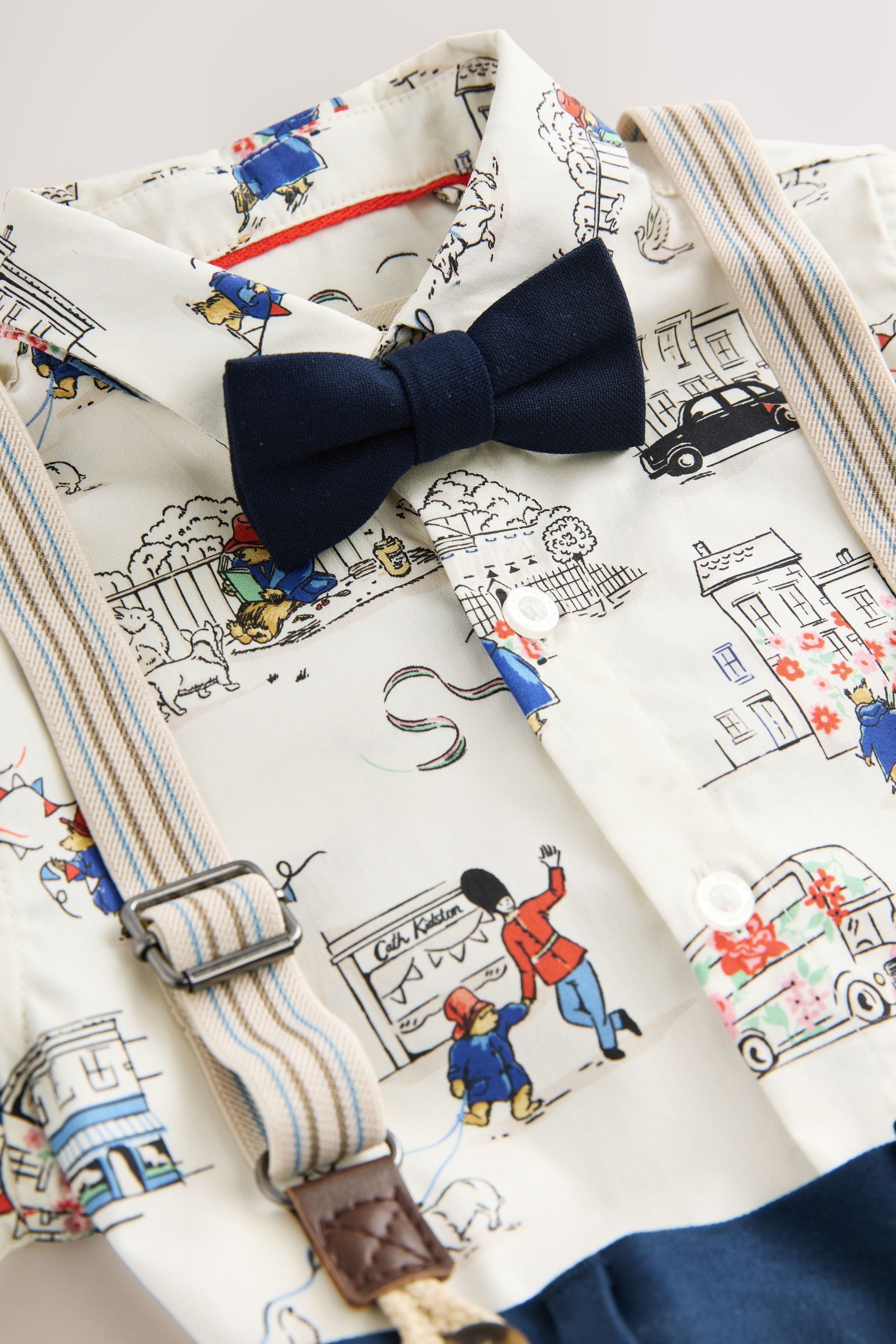 Next Shirt & Shorts Hemd, Hosenträger, Shorts und Fliege im Set (4-tlg)