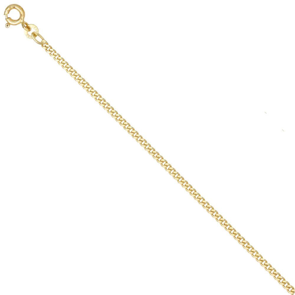 Goldkette Krone 2,1mm 55cm Gelbgold Halskette Kette aus Goldkette 333 Collier Panzerkette Schmuck Gold