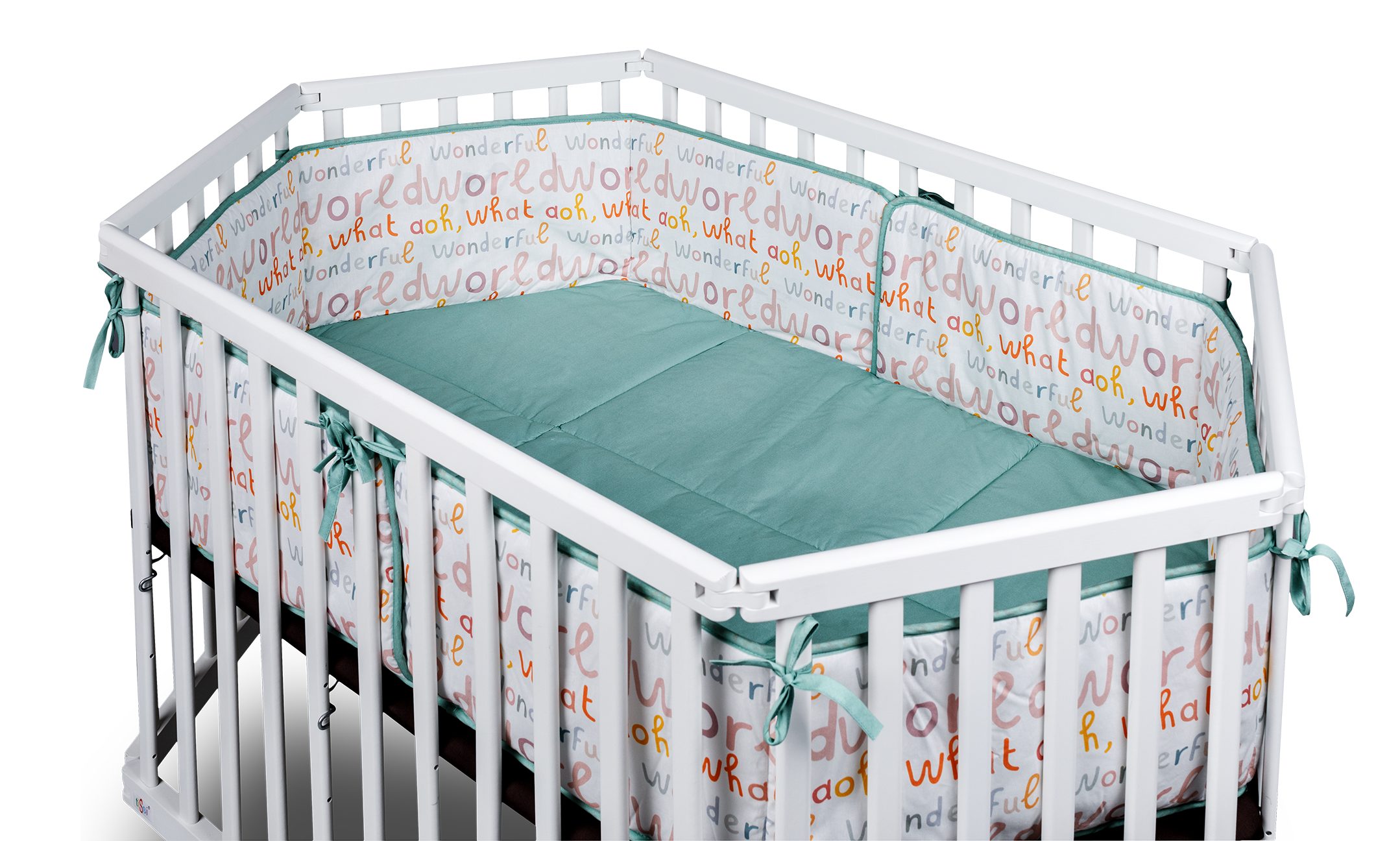 tiSsi® Laufgittereinlage Nestchen / Einlage LIES RAINBOW 80x136 cm