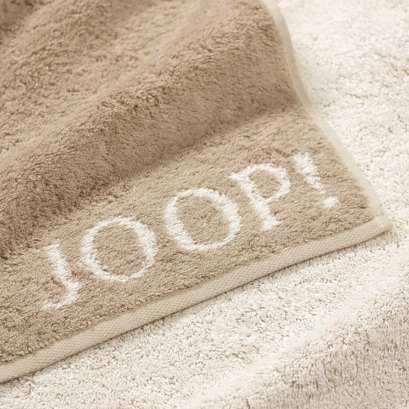 JOOP! Handtuch 2 Stück Joop! Gästetuch Classic Sand Beige 1600-30 30x50, Walkfrottier, 100% Baumwolle