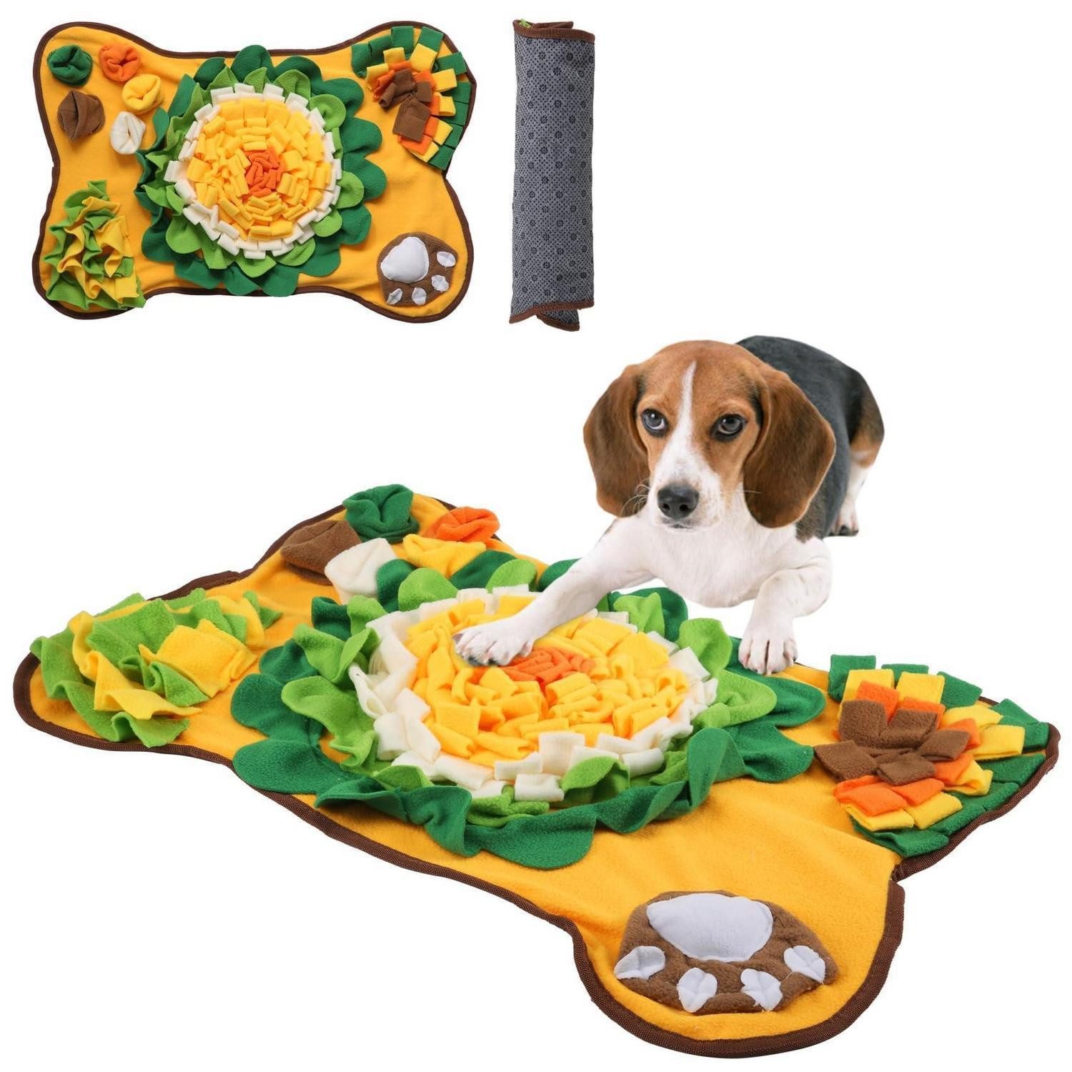 LuxusKollektion Schnüffelteppich Tischset Haustier Schnüffelmatte Hund, Textil