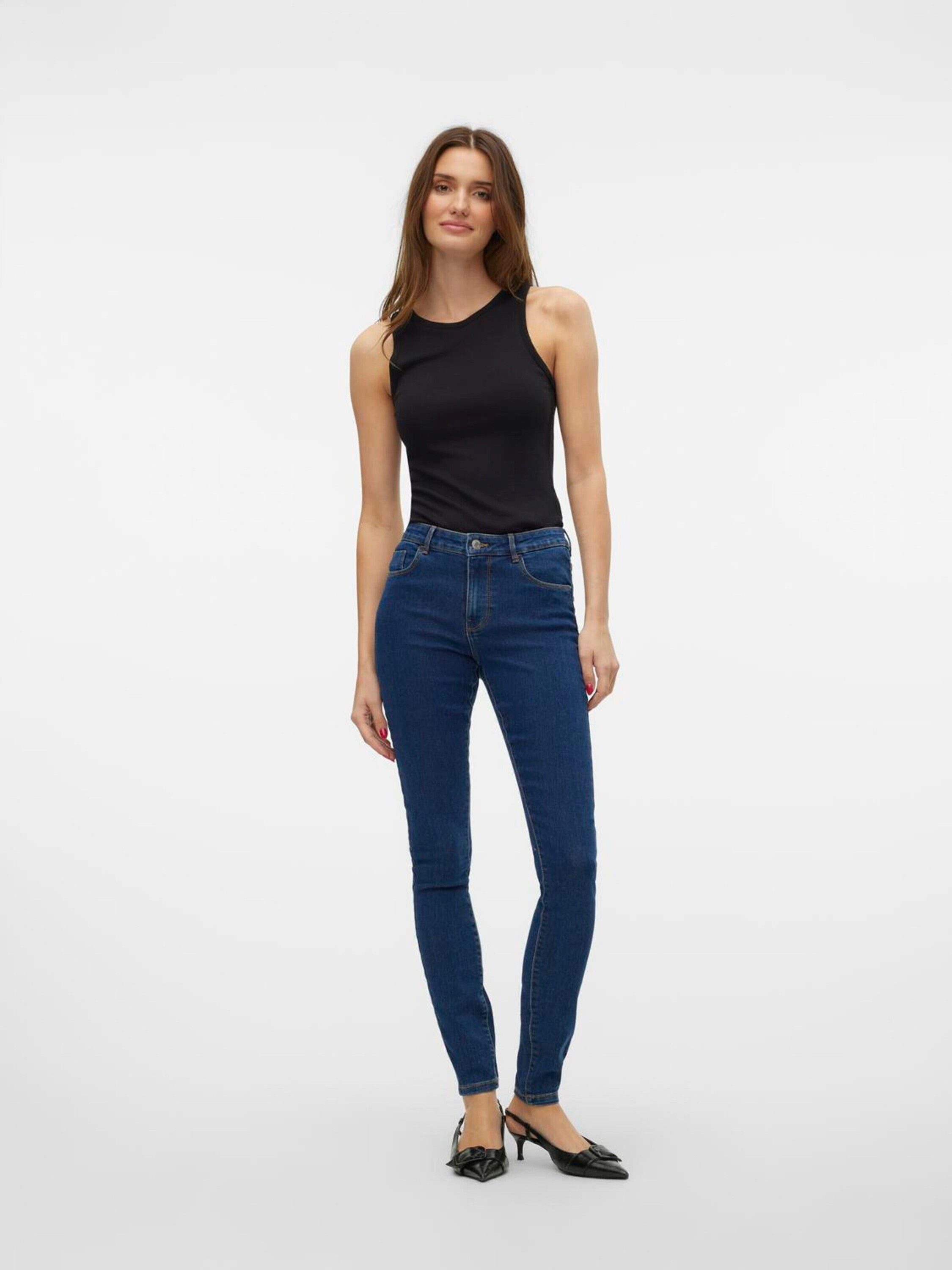 Vero Moda Skinny-fit-Jeans Melly (1-tlg) Plain/ohne Details