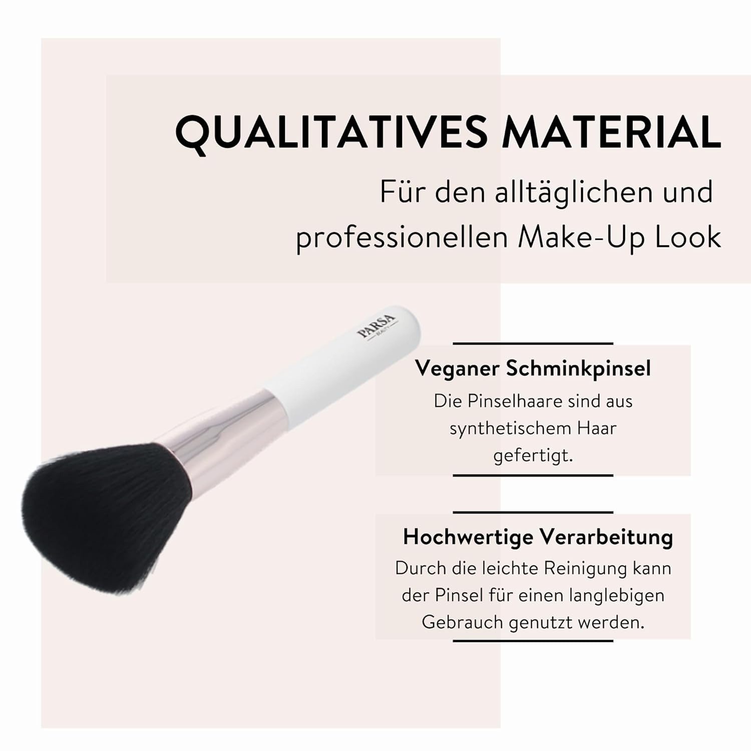 PARSA Beauty Puderpinsel Essential Puderpinsel, sanfte Fixierung f?r ein ebenm??iges Finish