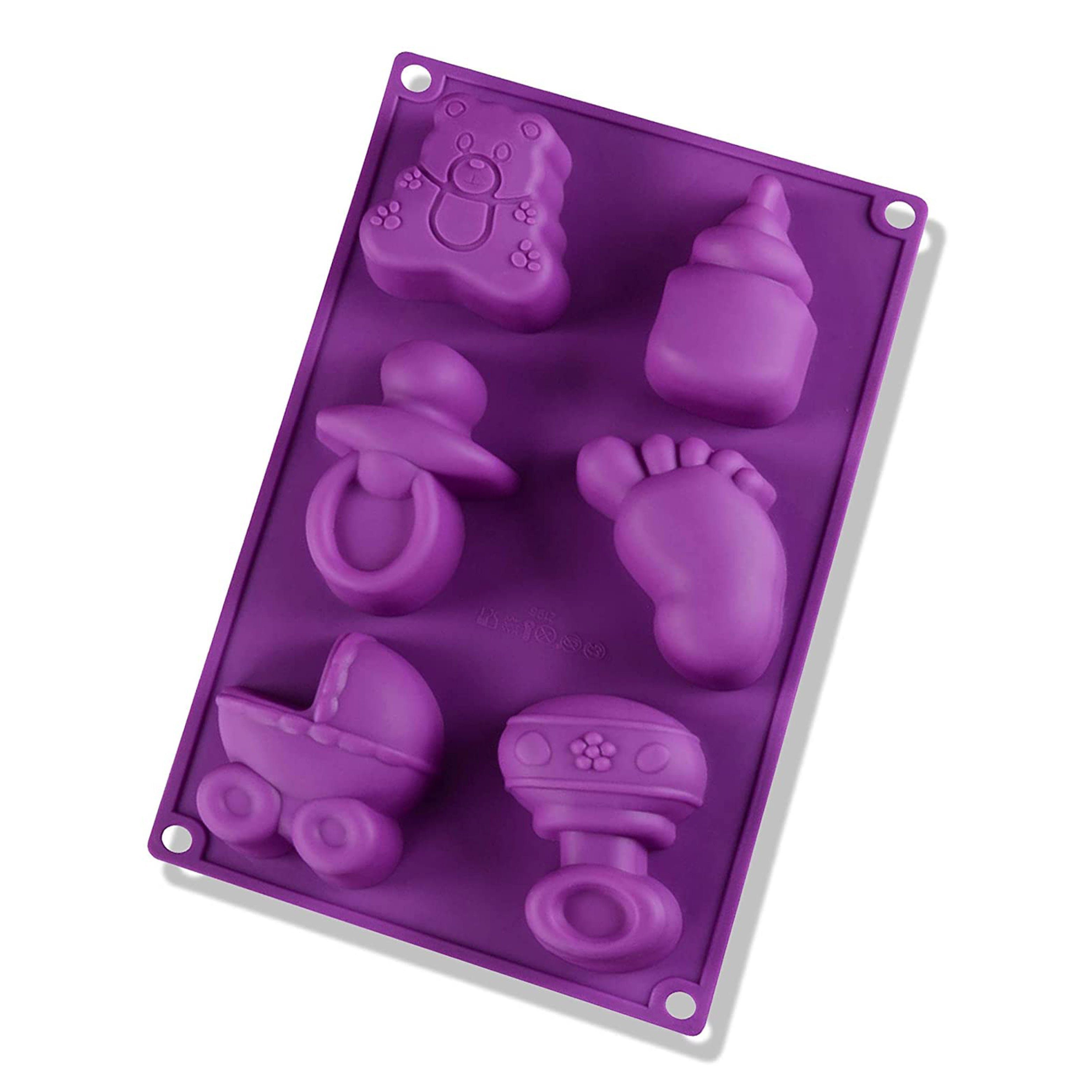wisefood Backform Silikonform Baby - lila 29x17x3cm, (1-tlg)