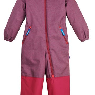 Finkid Schneeoverall Finkid Turva Ice Beet Red/Eggplant Winteroverall 80/90 Winteroverall Atmungsaktiv Winddicht Kinder Overall