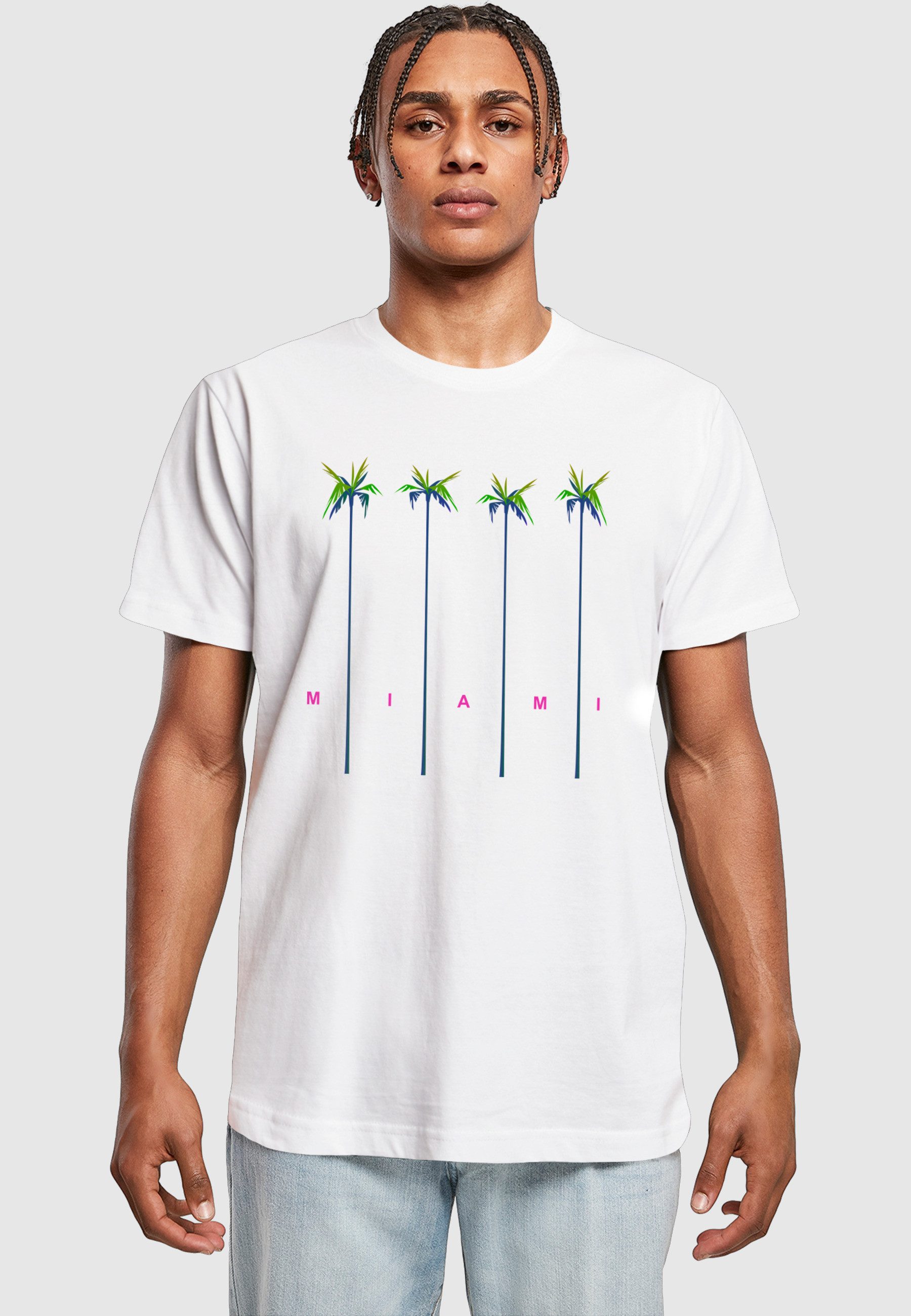 MisterTee T-Shirt MisterTee Herren Miami Palms Tee (1-tlg)