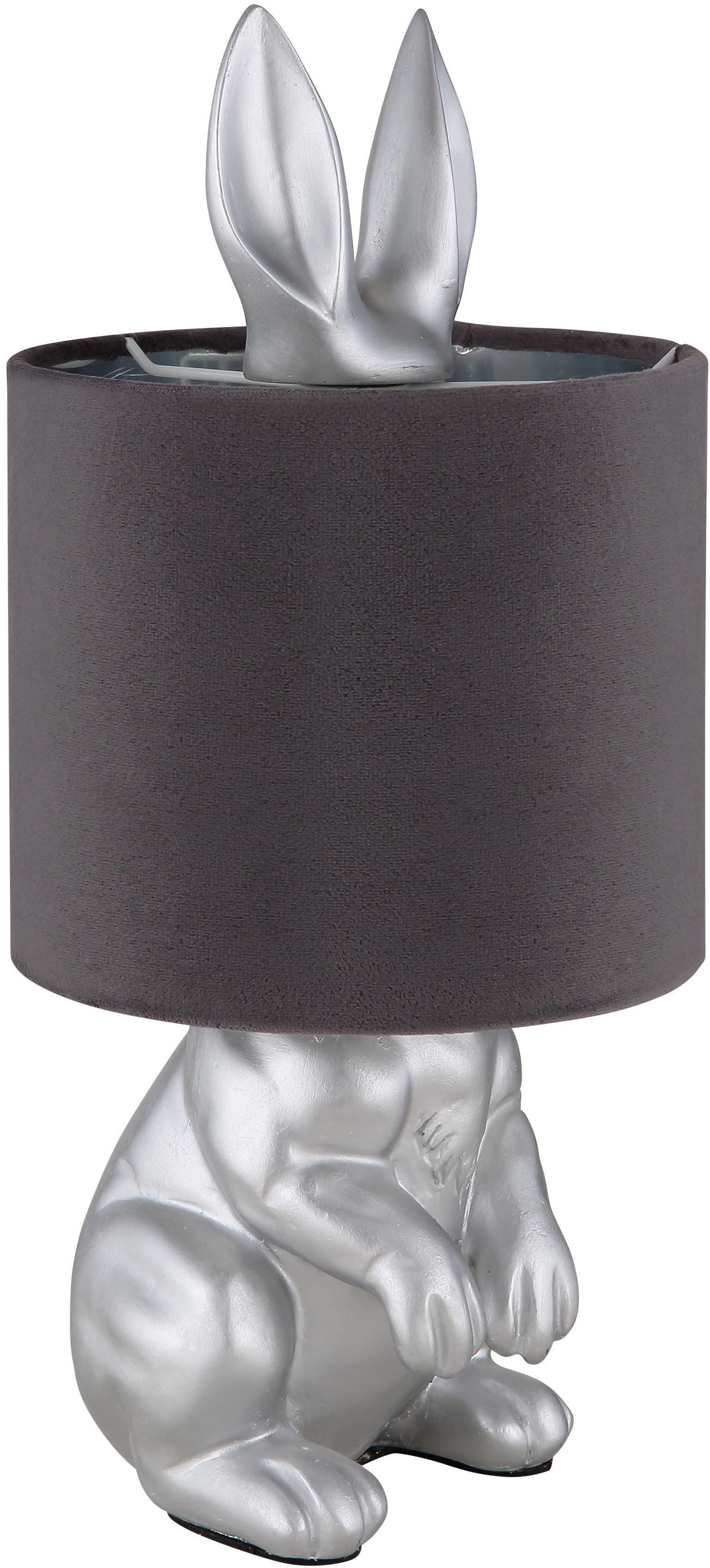 GLOBO LIGHTING Tischleuchte RABBIT, ohne Leuchtmittel, Tischlampe, Hasen Motiv, Tiermotiv, Dekolampe, Dekoleuchte