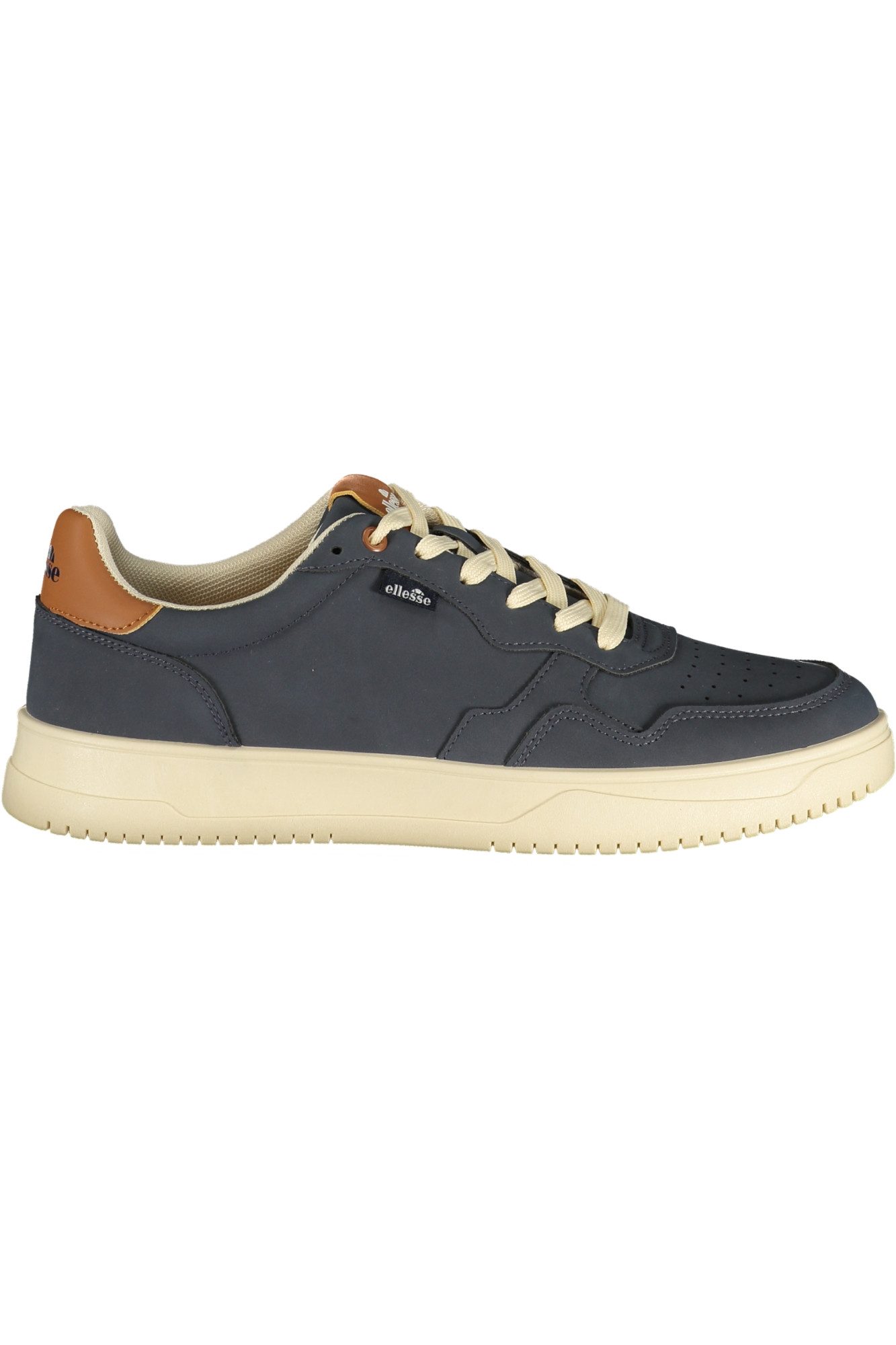 Ellesse Sneaker Herren blaue Sportschuhe mit braunen