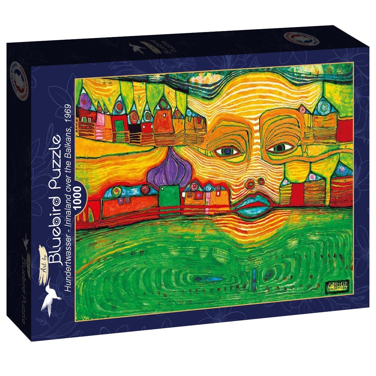 Bluebird Puzzle Puzzle Hundertwasser - Irinaland over the Balkans, 1969, Pu günstig online kaufen