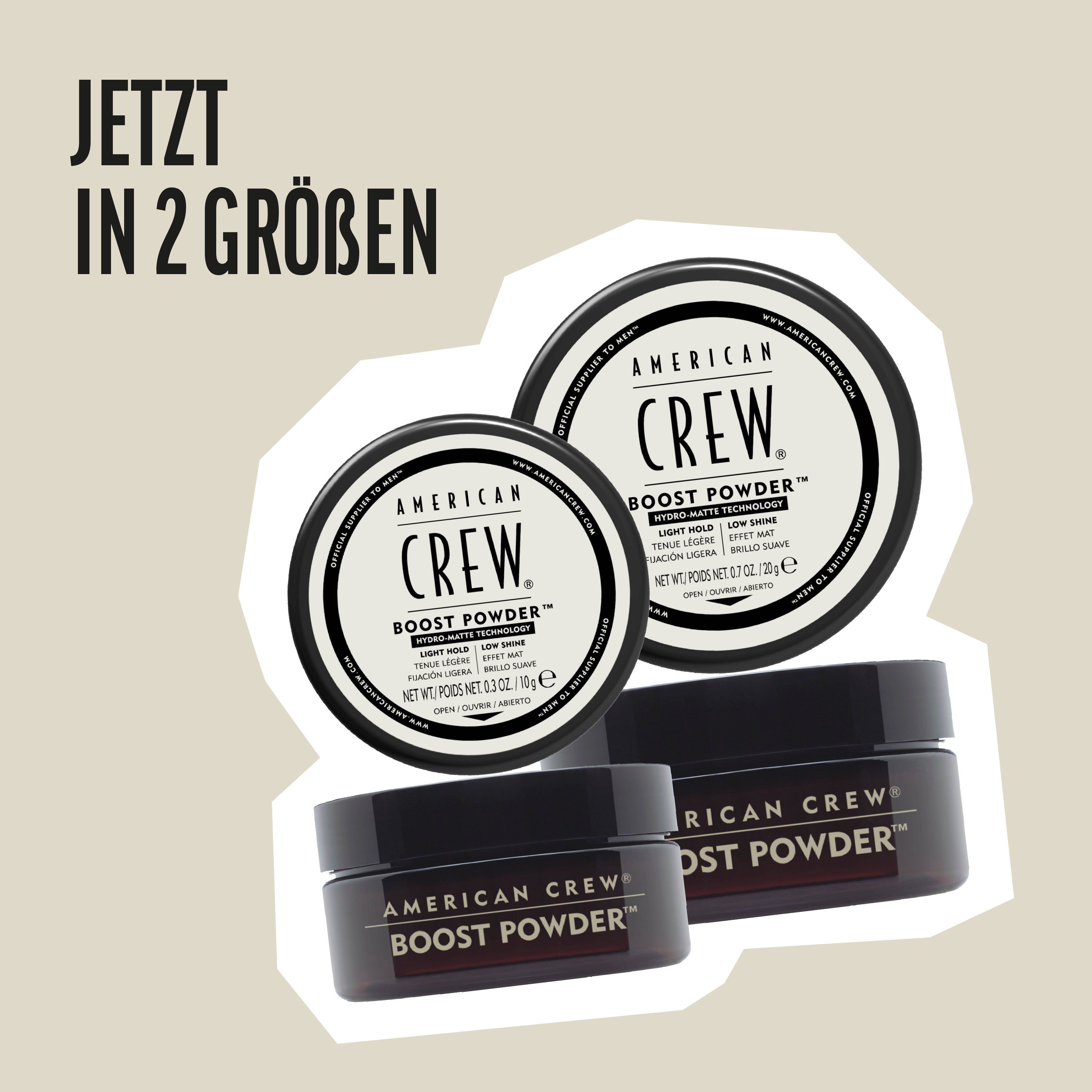 American Crew Haarpuder BOOST POWDER, für alle Haartypen, nicht austrocknend, mittlerer Halt
