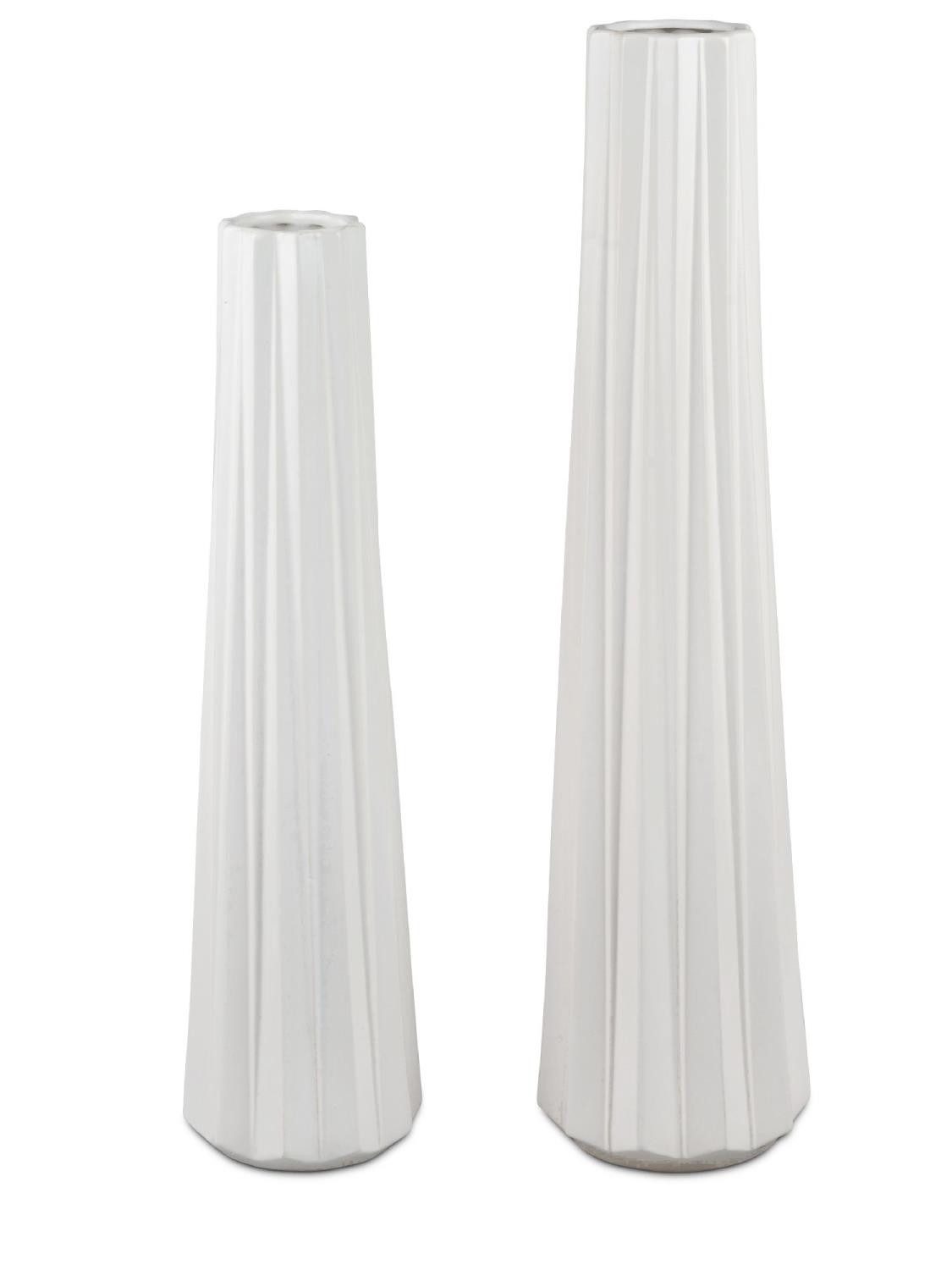 formano Bodenvase RELIEF, Höhe: 65cm, Farbe: Weiß, Motiv: Relief
