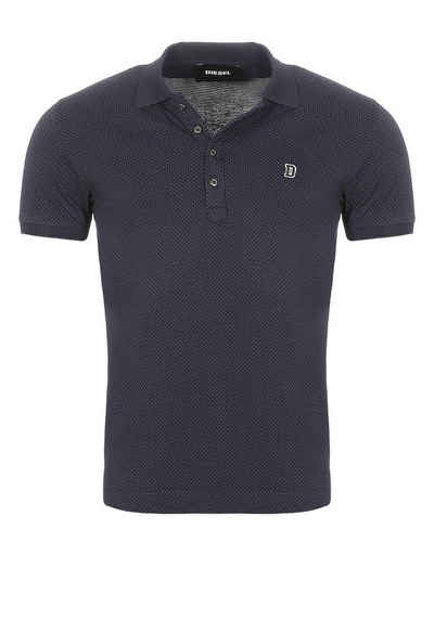 Diesel Poloshirt Diesel Herren Poloshirt T-KALAR-DOTS Labelstitching im Brustbereich, Oberfläche bepunktet