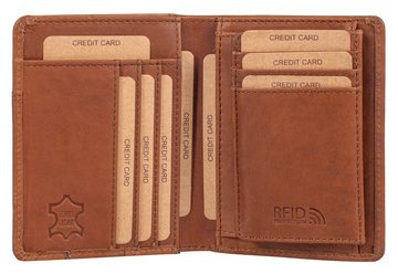 Benthill Geldbörse Herren Echt Leder Mini Geldbeutel RFID Kleines Portemonnaie Männer, RFID-Schutz Kartenfächer Münzfach