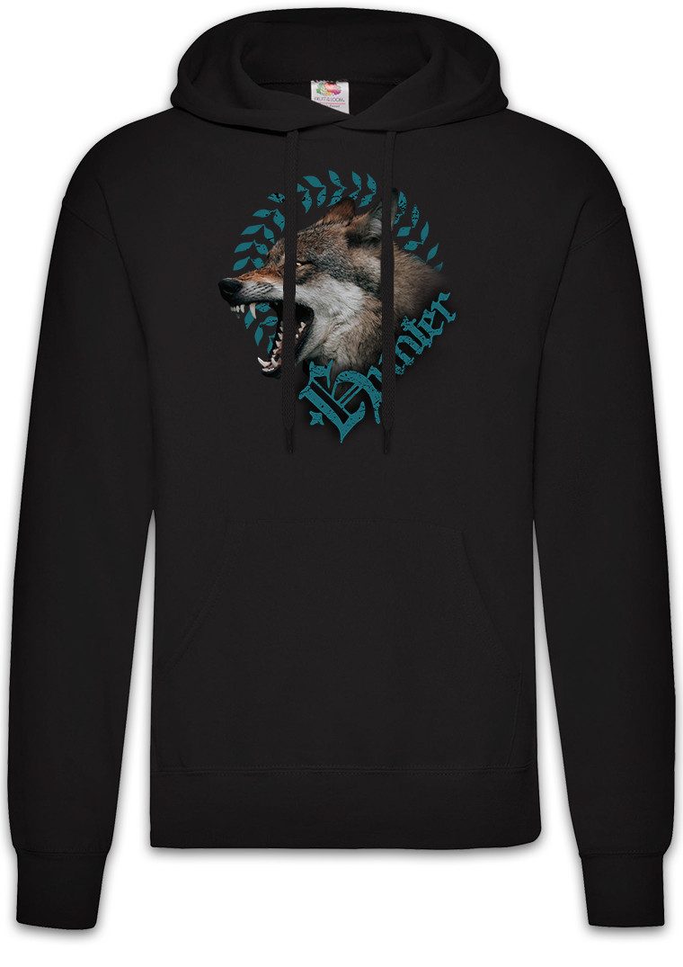 Urban Backwoods Hoodie Hunter Wolf Herren Hoodie Wölfe Lupo Hirsch Lupus Wolves Reh Jagd (1-tlg) Jäger Bär Loup Rudel