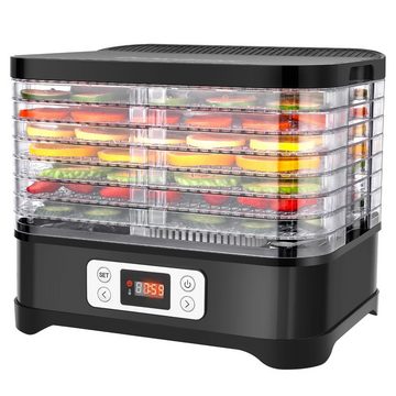 LUCKZON Dörrautomat Dehydrator mit Zeitanzeige, Timer und Temperaturregelung(35-70), 400,00 W, 8 Etagen, 400 Watt, 35-70° Temperatur