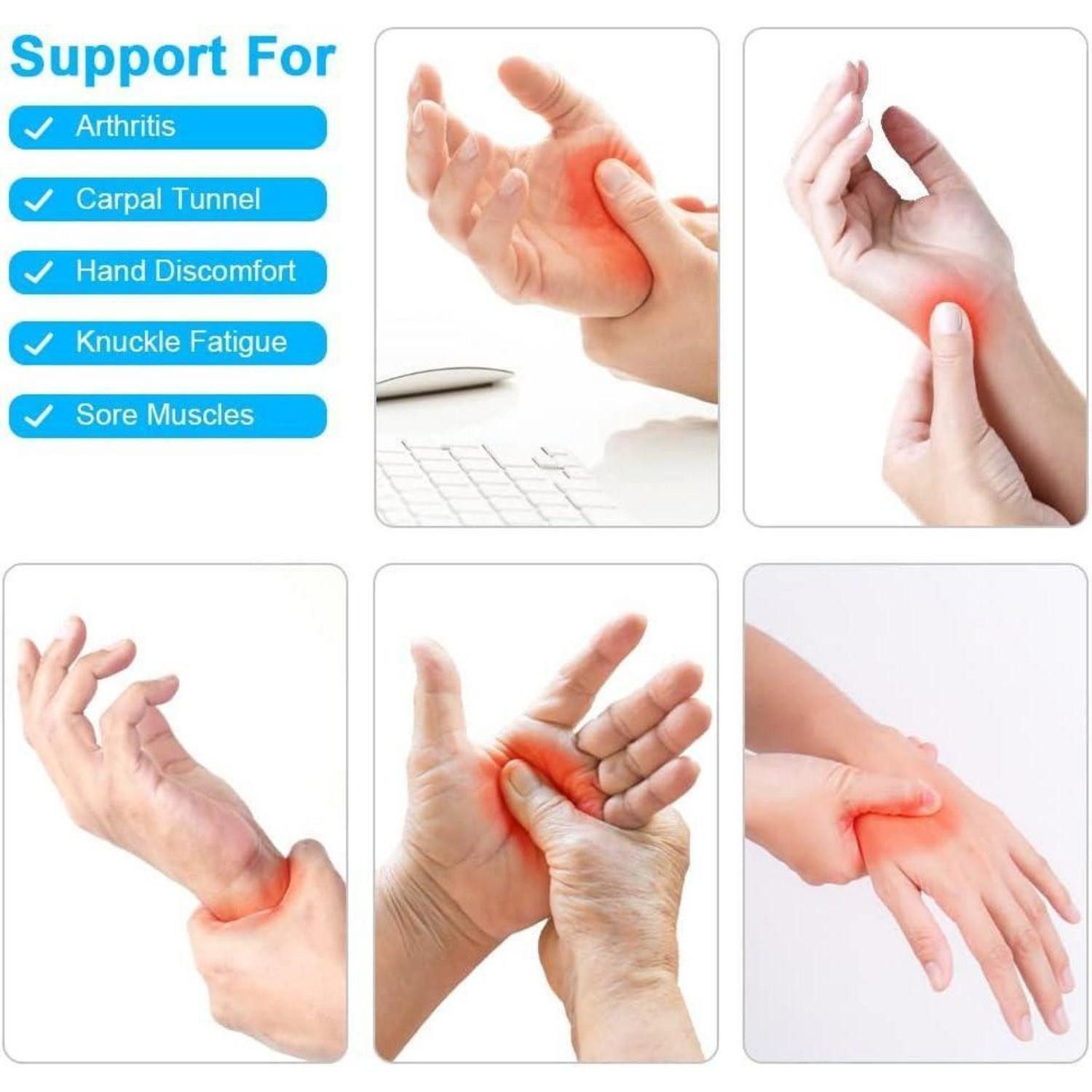 LuxusKollektion Handbandage Arthritis Handschuhe Kupfer Kompressionshandschuhe Rheumatoide